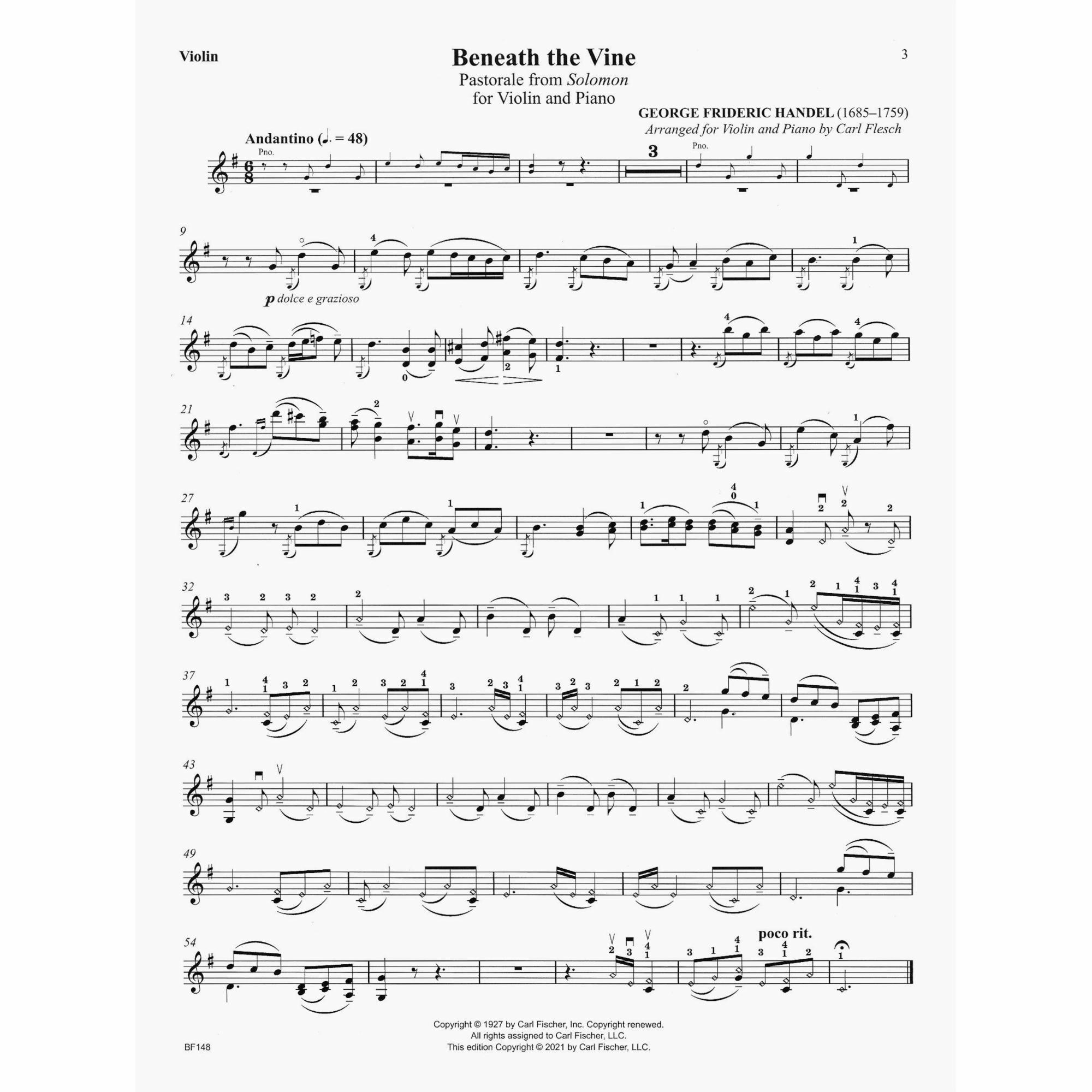 Sample: Violin Part