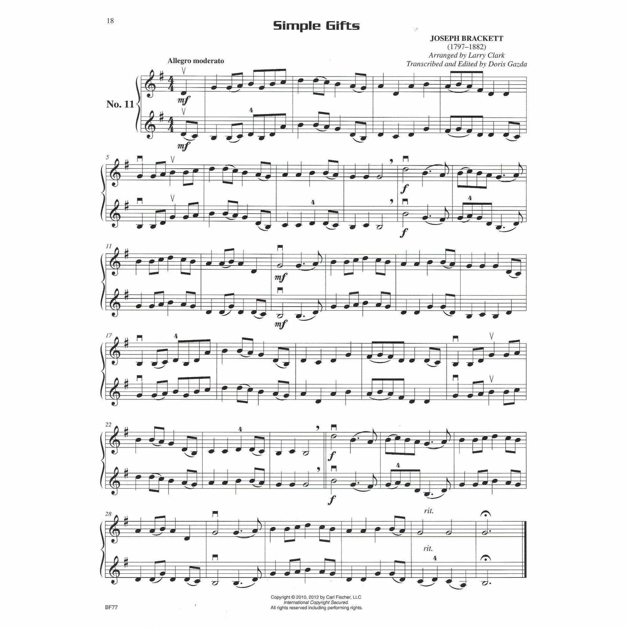 Sample: Violin (Pg. 18)