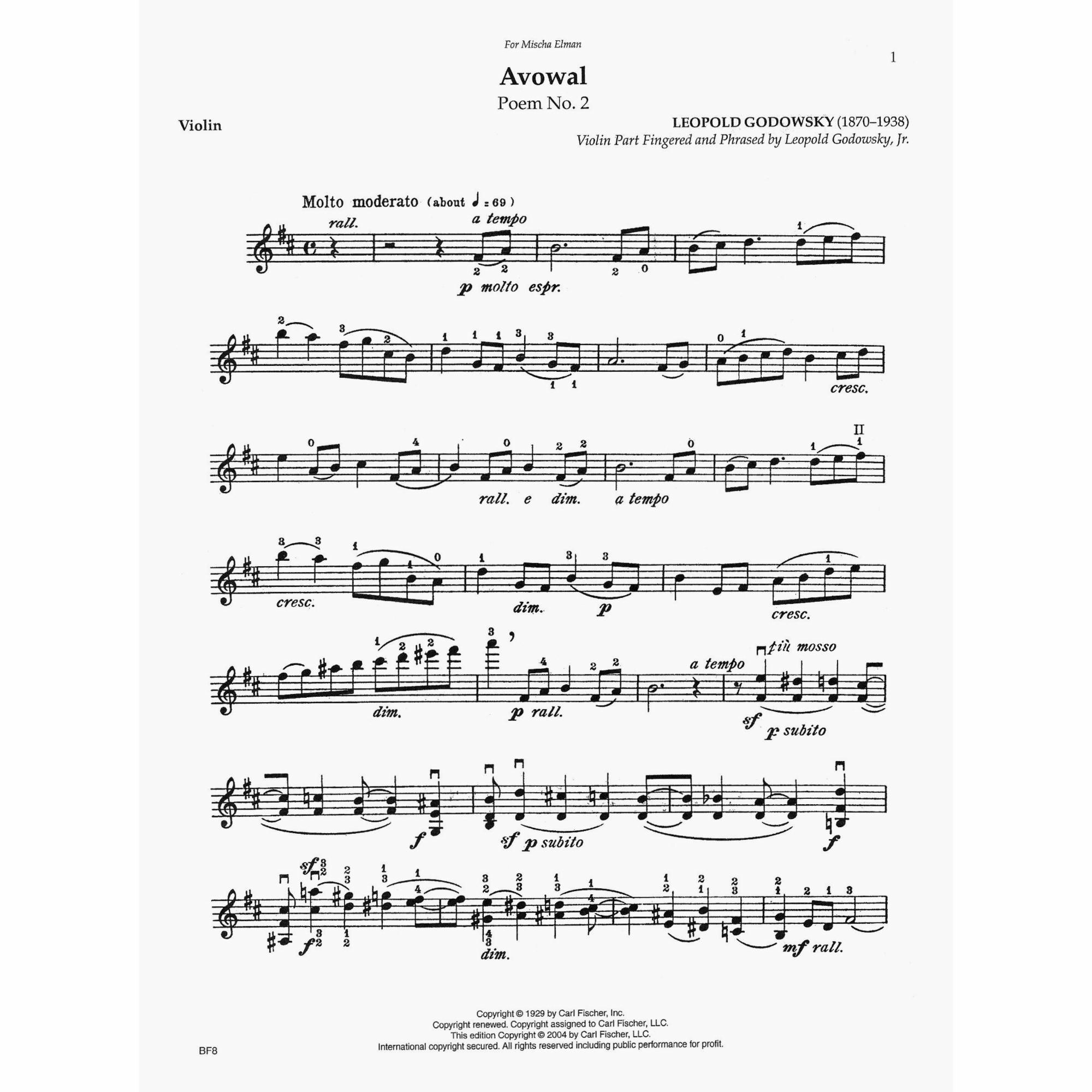 Sample: Violin Part