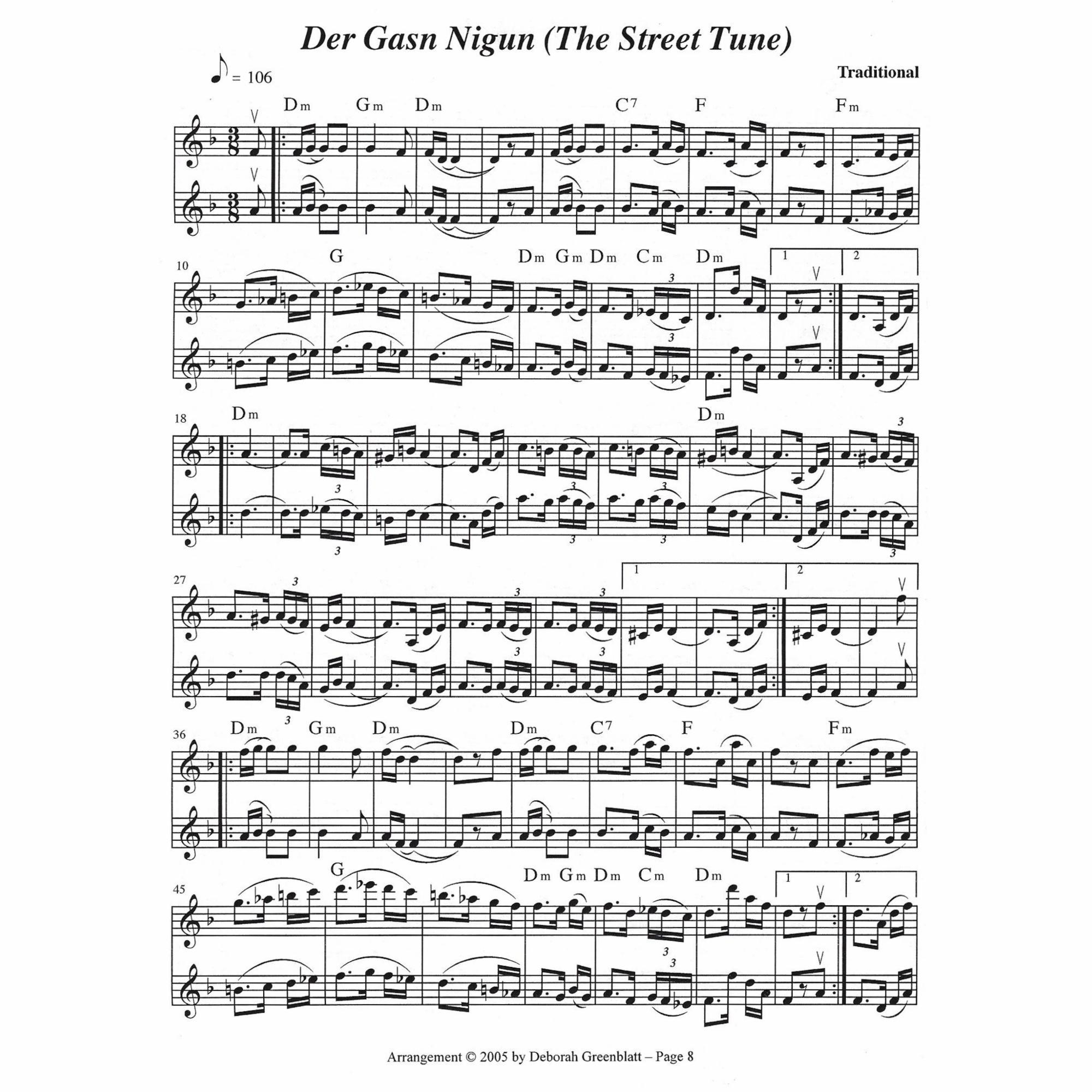 Sample: Two Violins (Pg. 8)