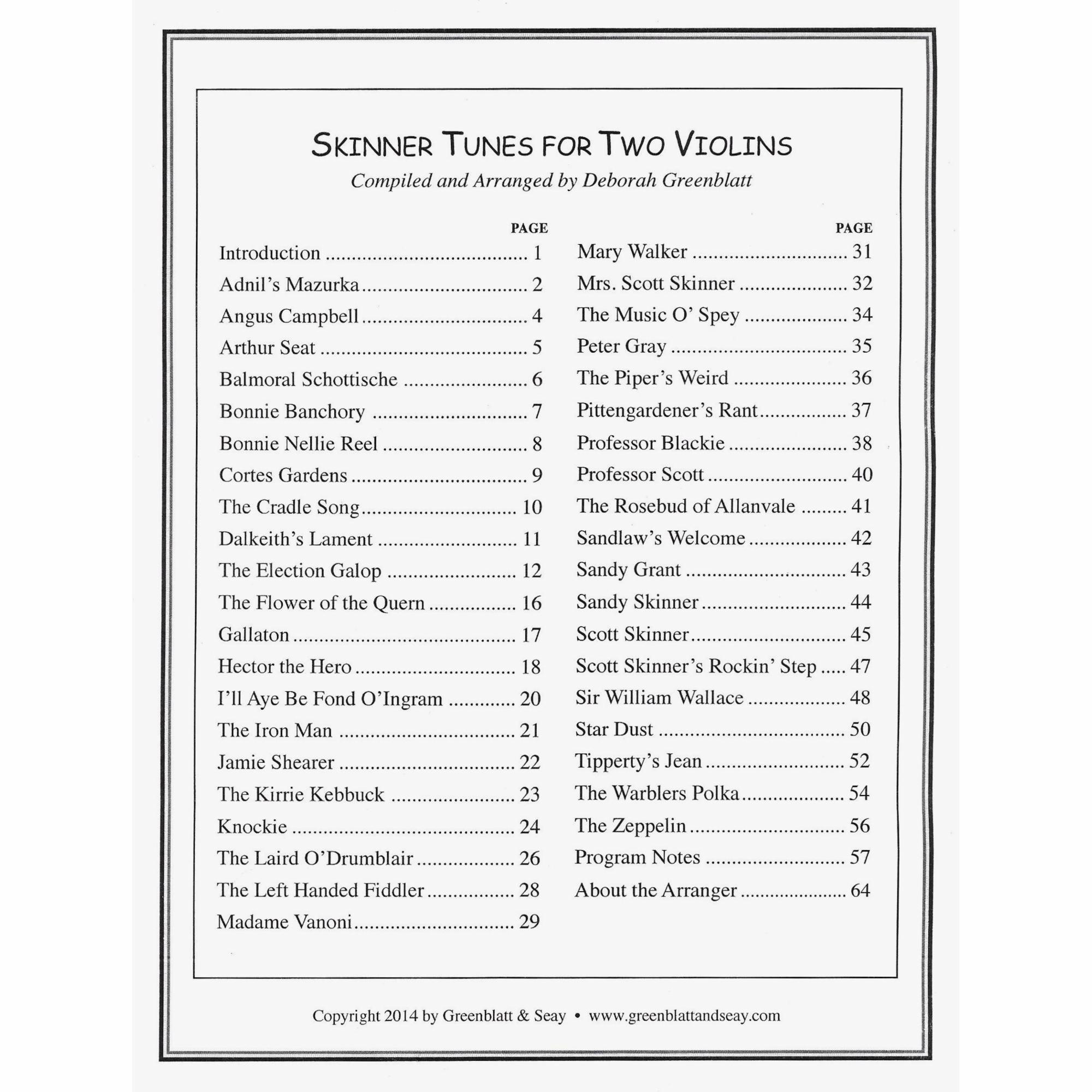 Skinner Tunes for Violin, Viola, or Cello