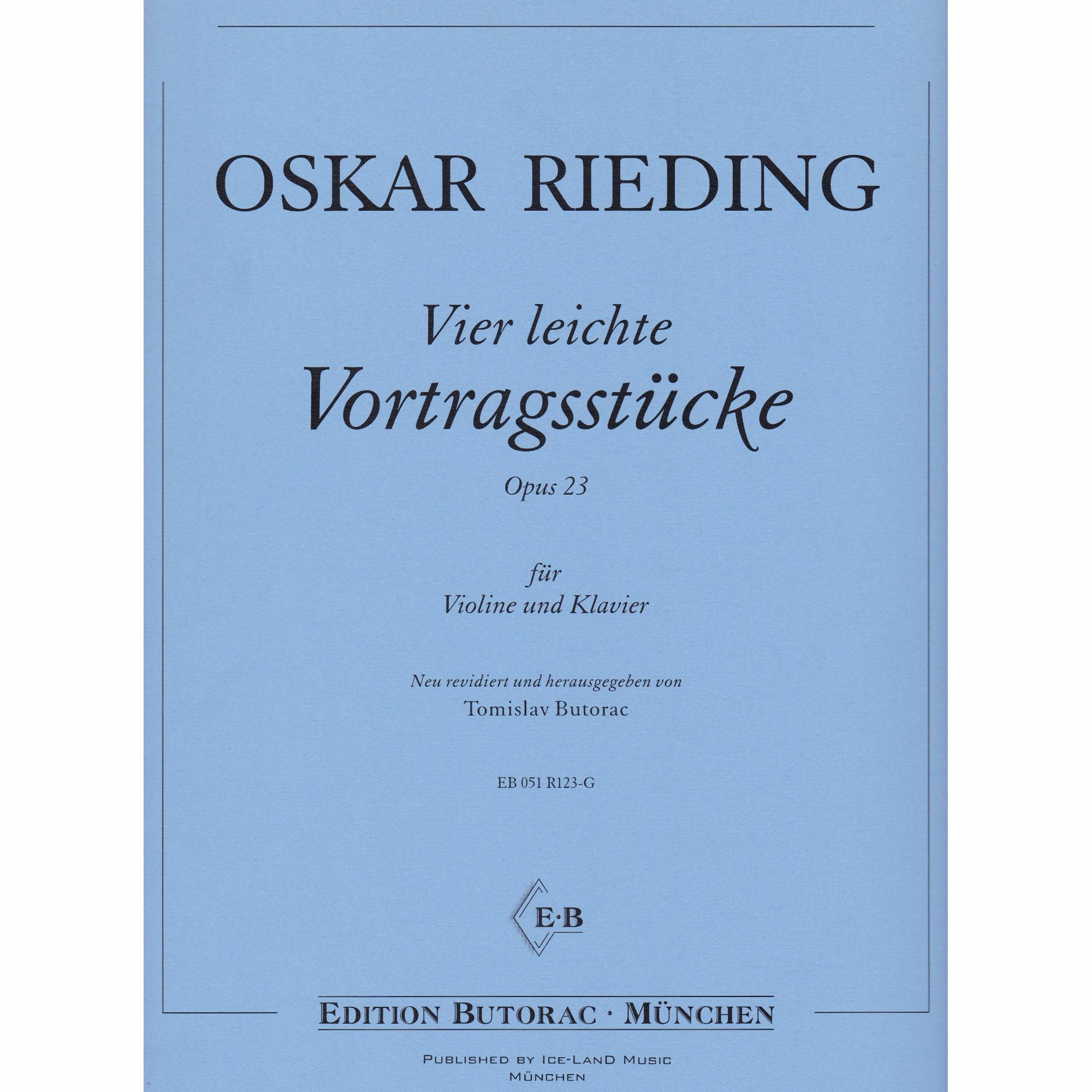 Four Easy Recital Pieces for Violin and Piano, Op. 23