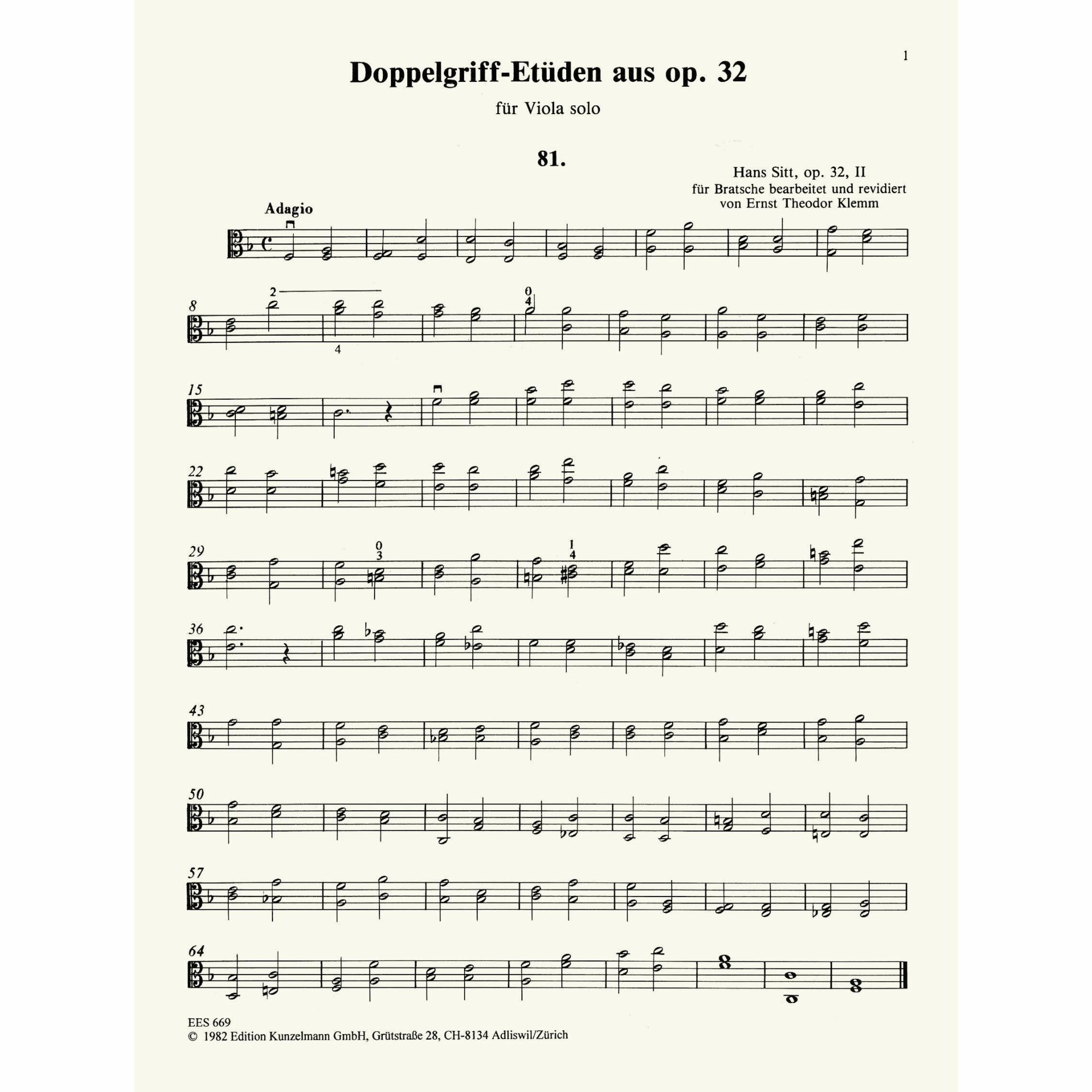 Sample: Doublestop Etudes (Pg. 1)