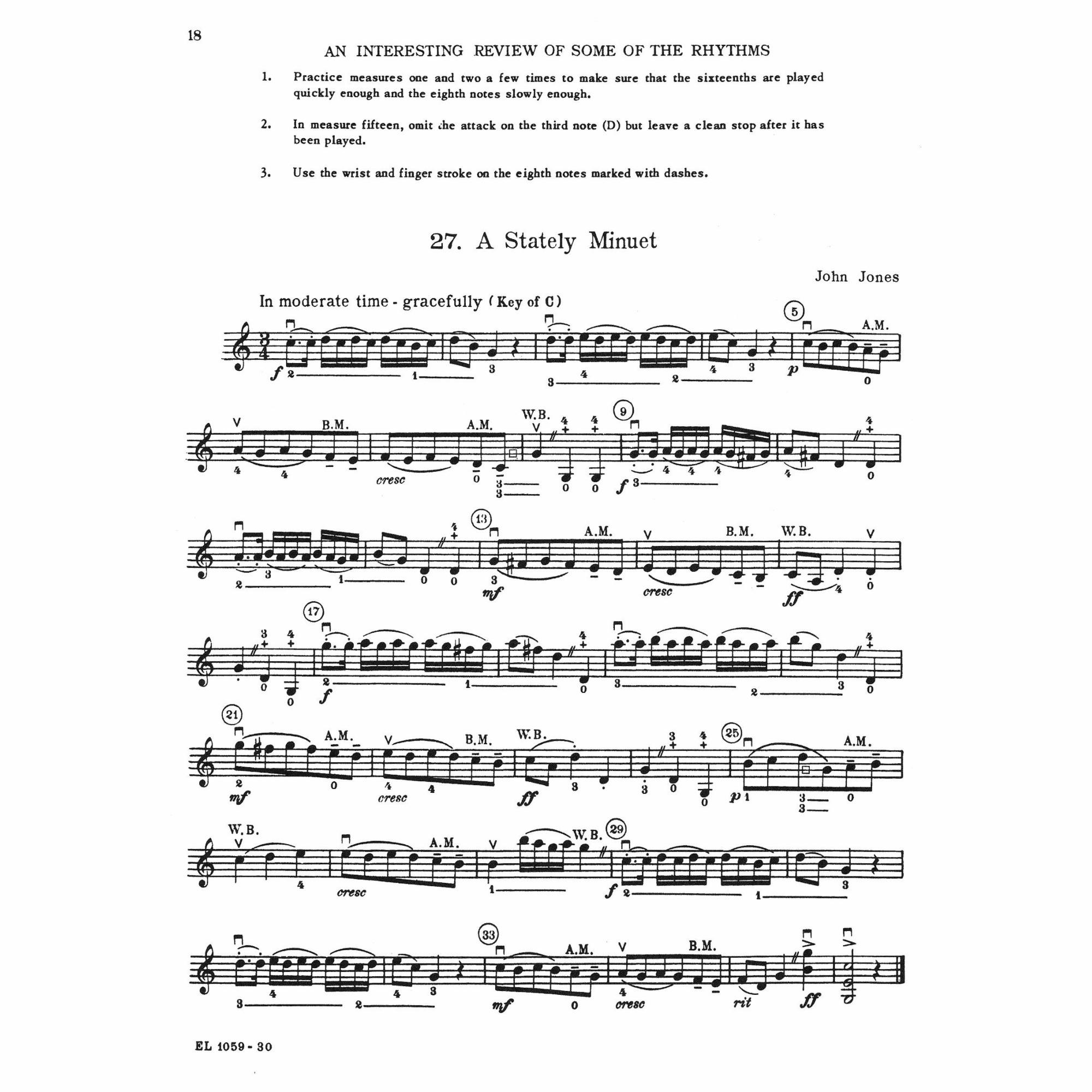 Sample: Violin (Pg. 18)