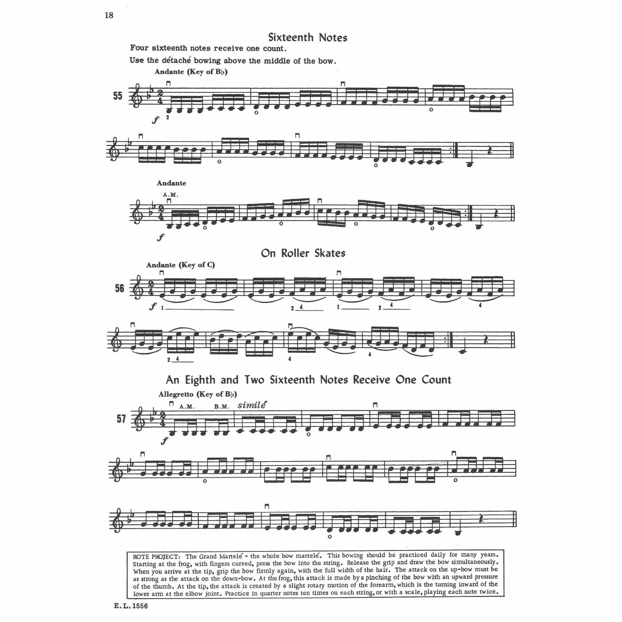 Sample: Violin (Pg. 18)