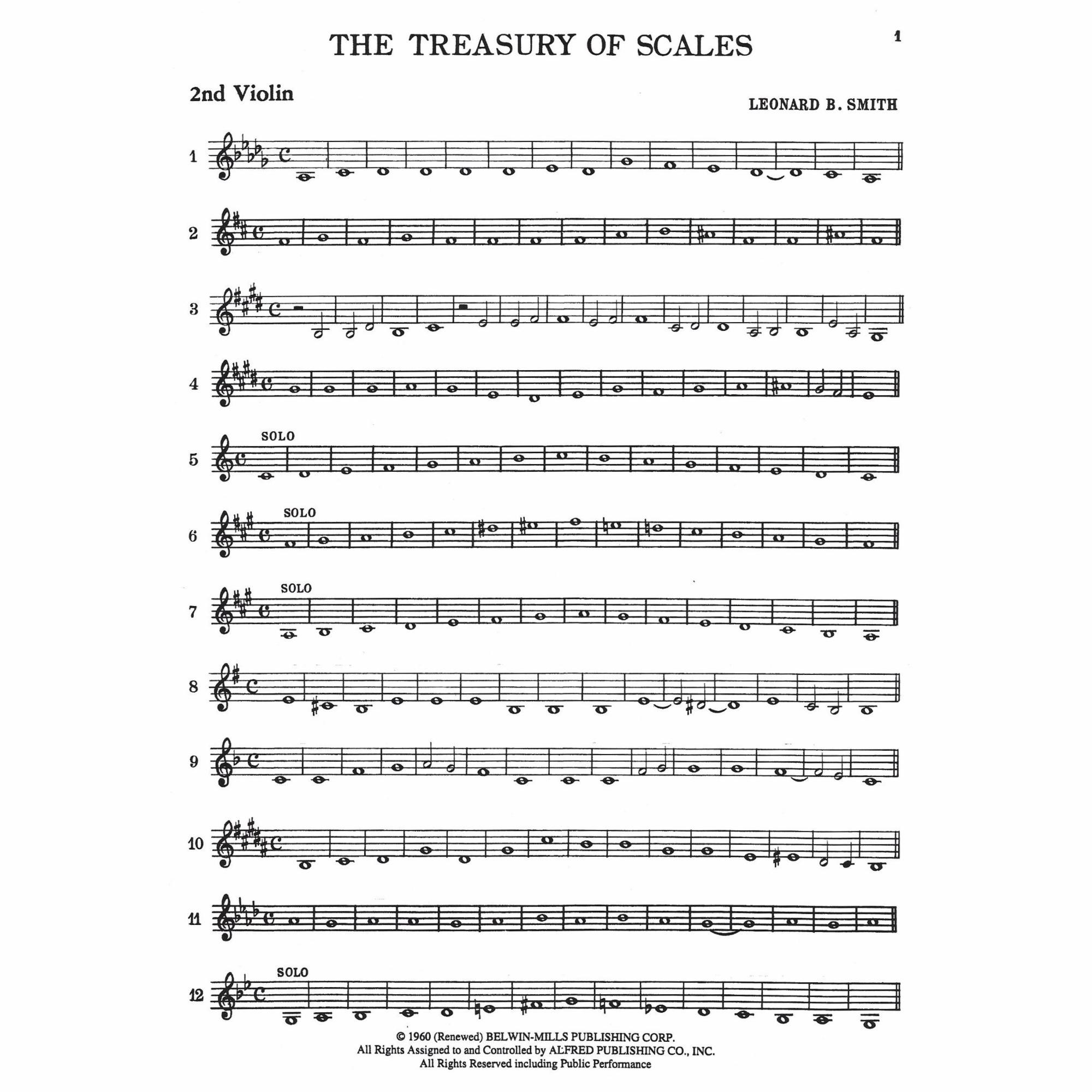 Sample: Second Violin (Pg. 1)