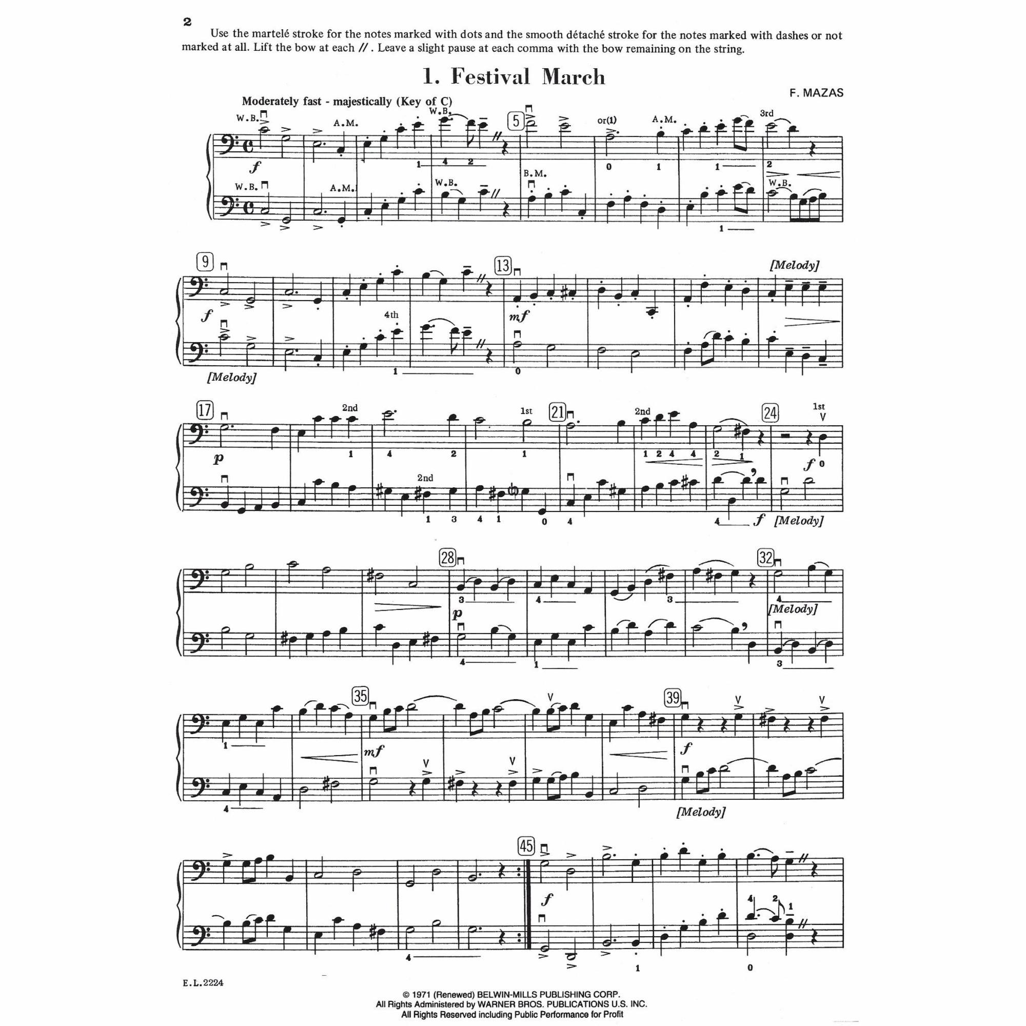 Sample: Cello (Pg. 2)