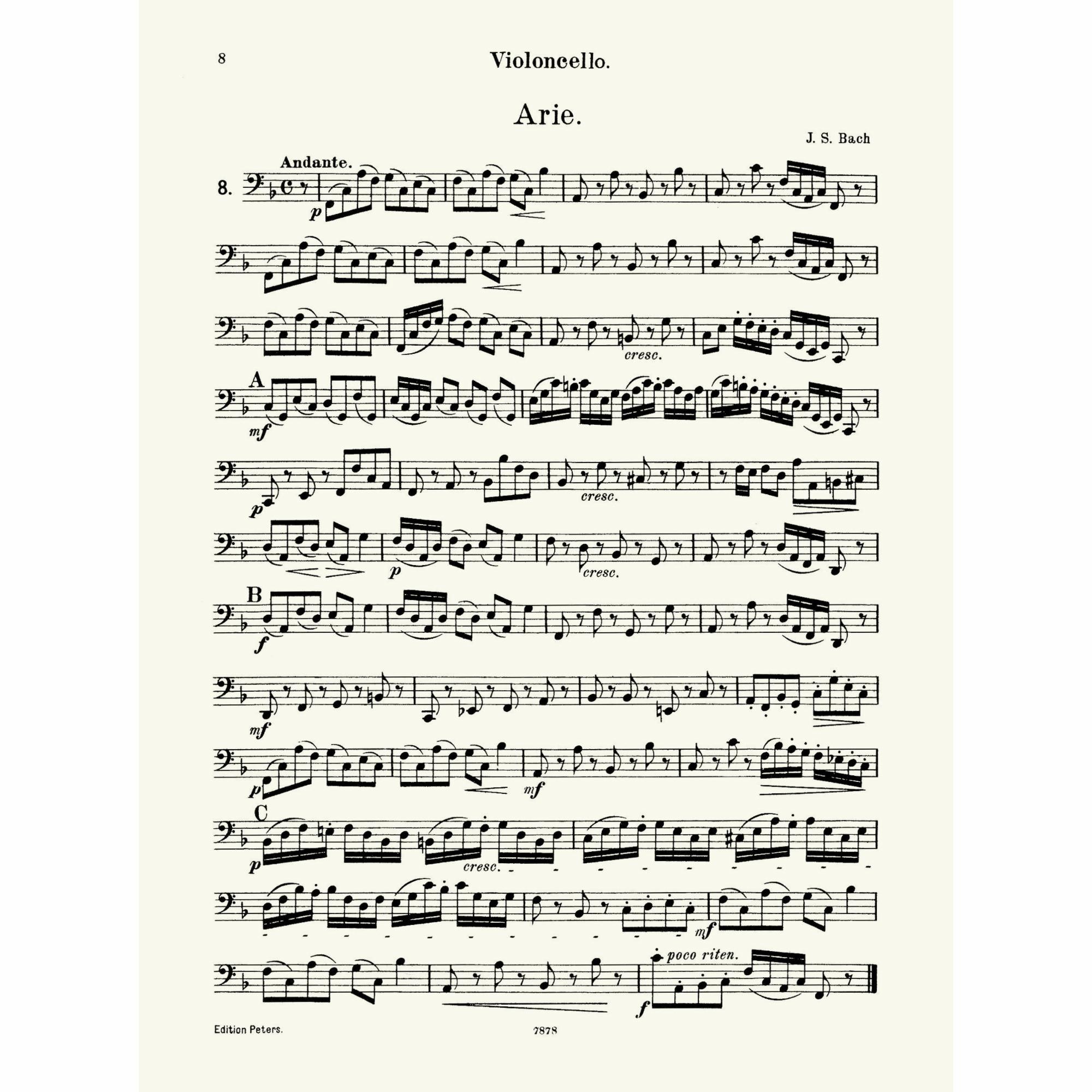 Sample: Cello (Pg. 8)