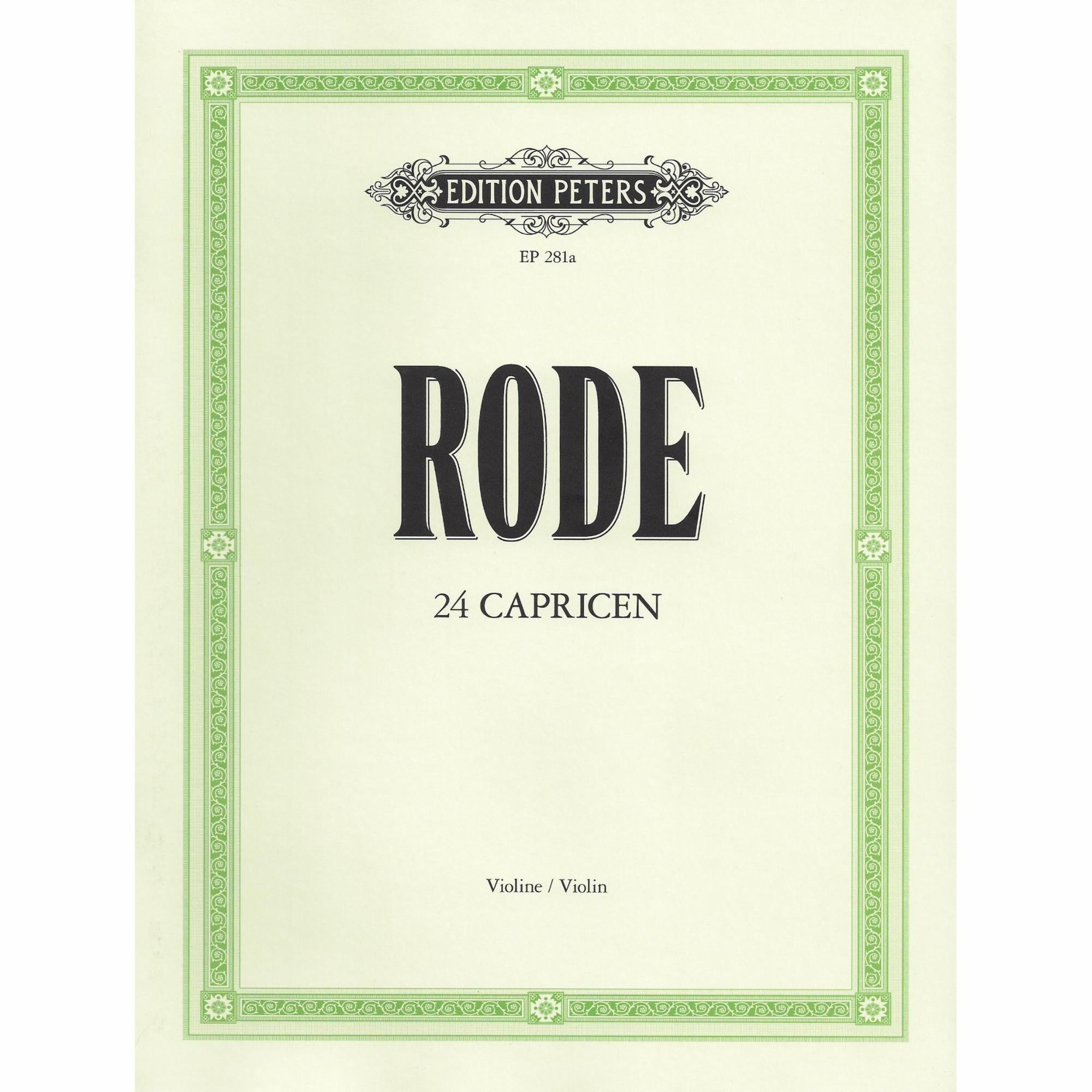 Rode -- 24 Caprices for Violin