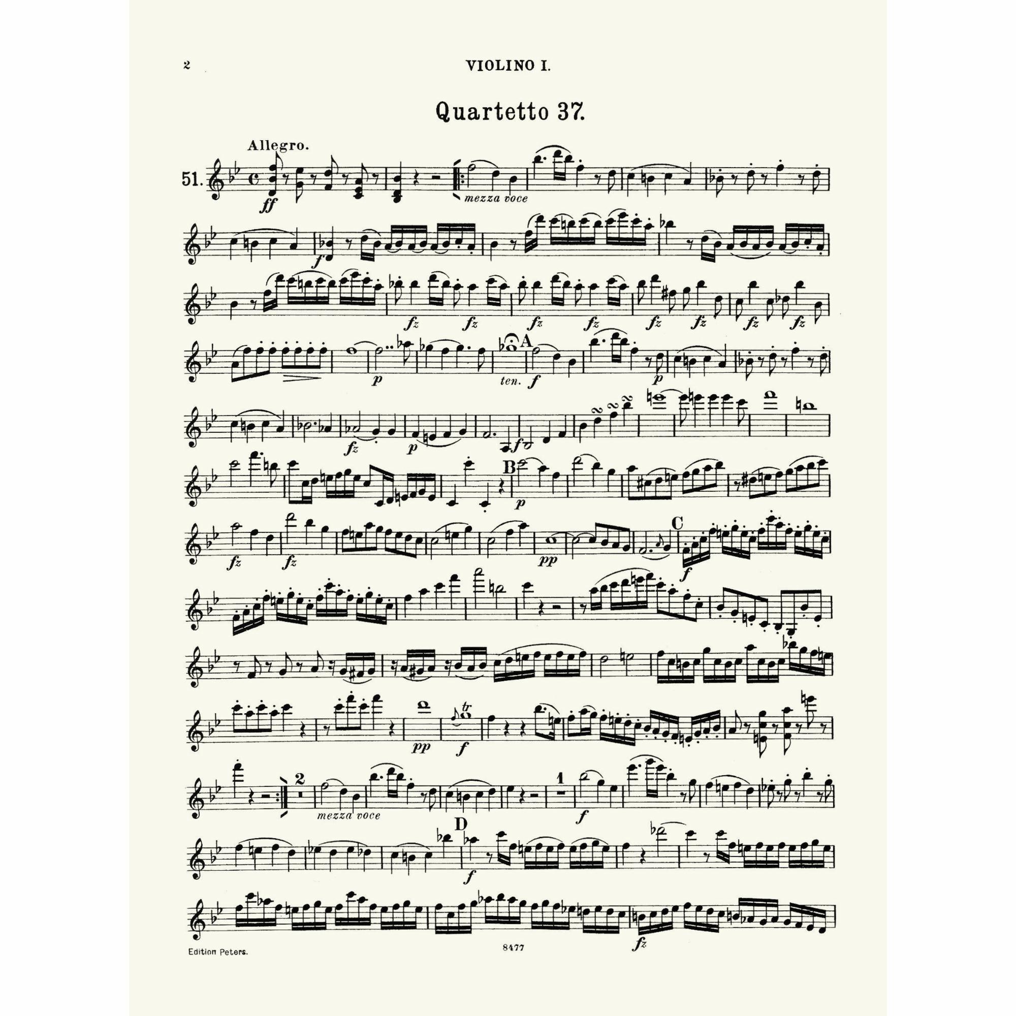 Sample: Violin I (Pg. 2)