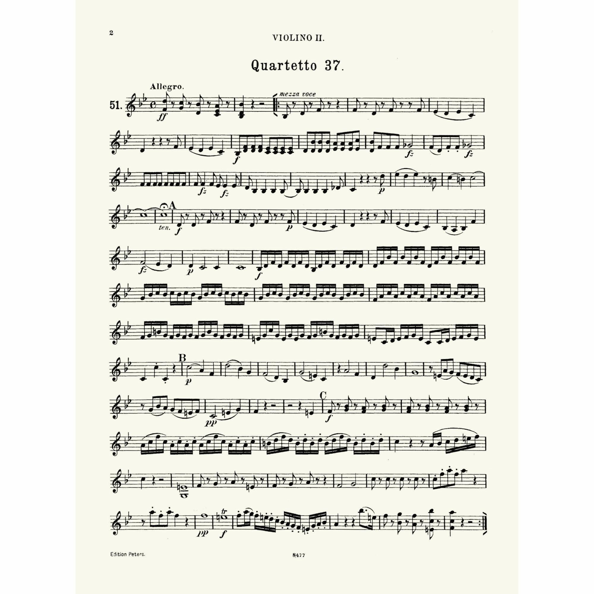 Sample: Violin II (Pg. 2)