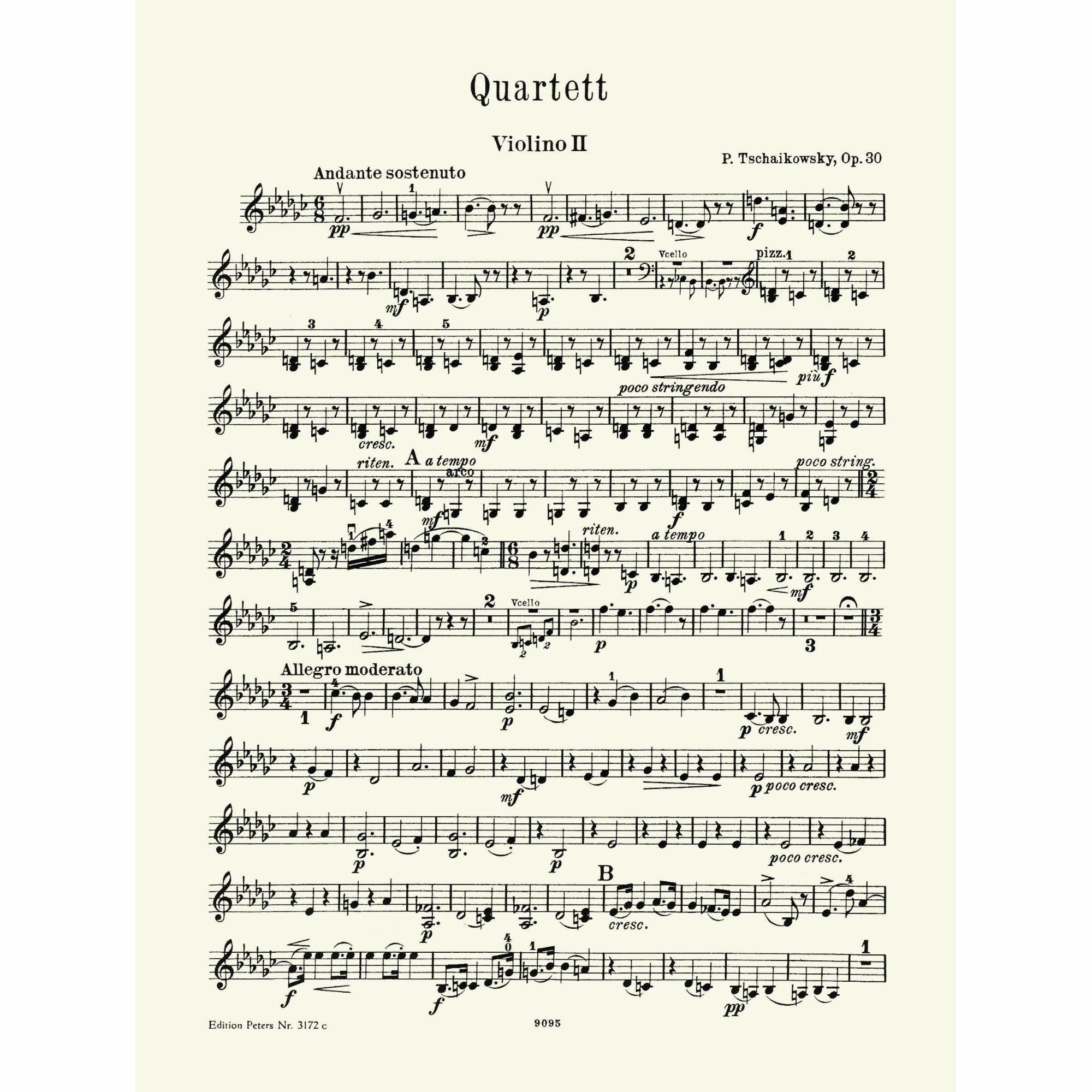 Sample: Violin II (Pg. 1)