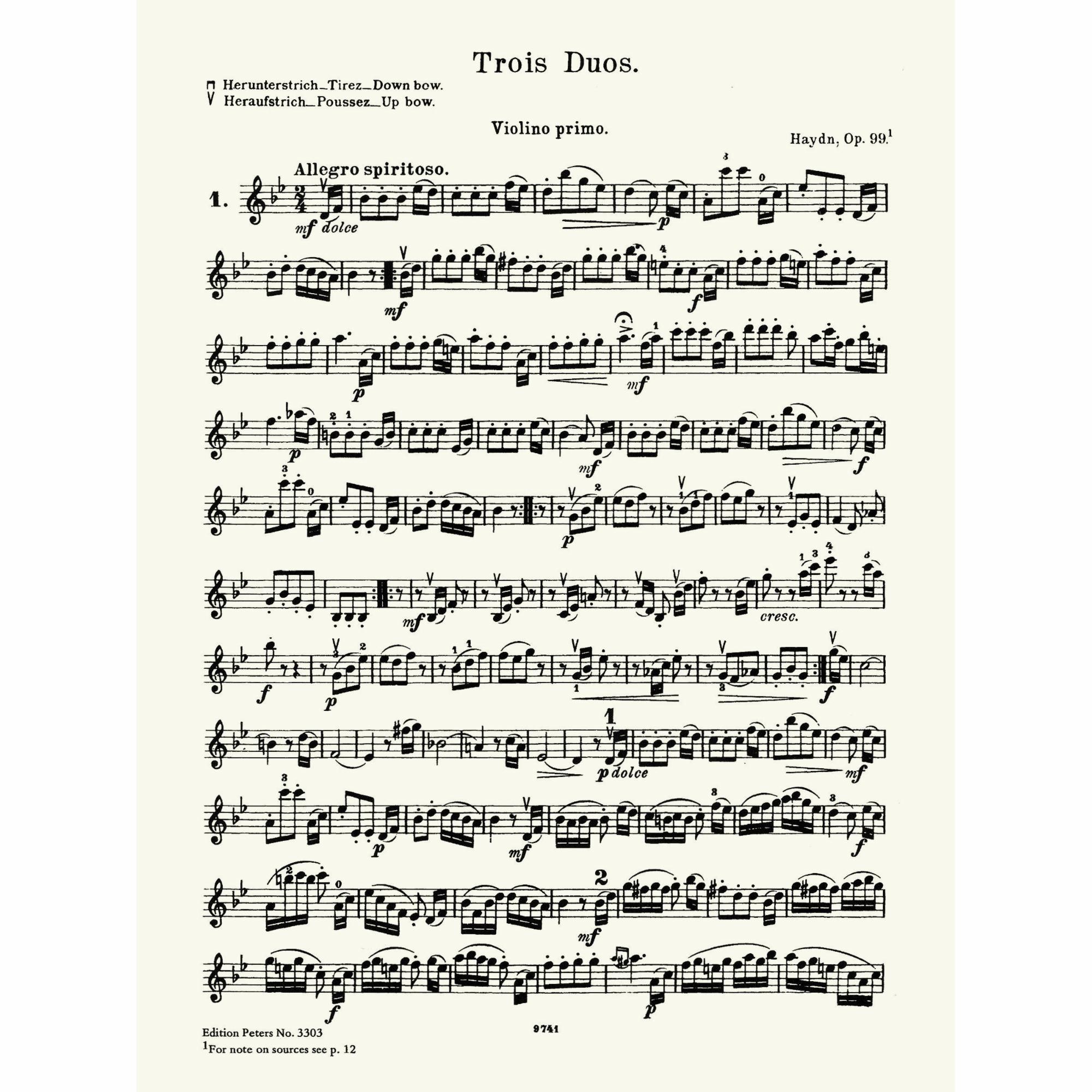 Sample: Violin I (Pg. 2)