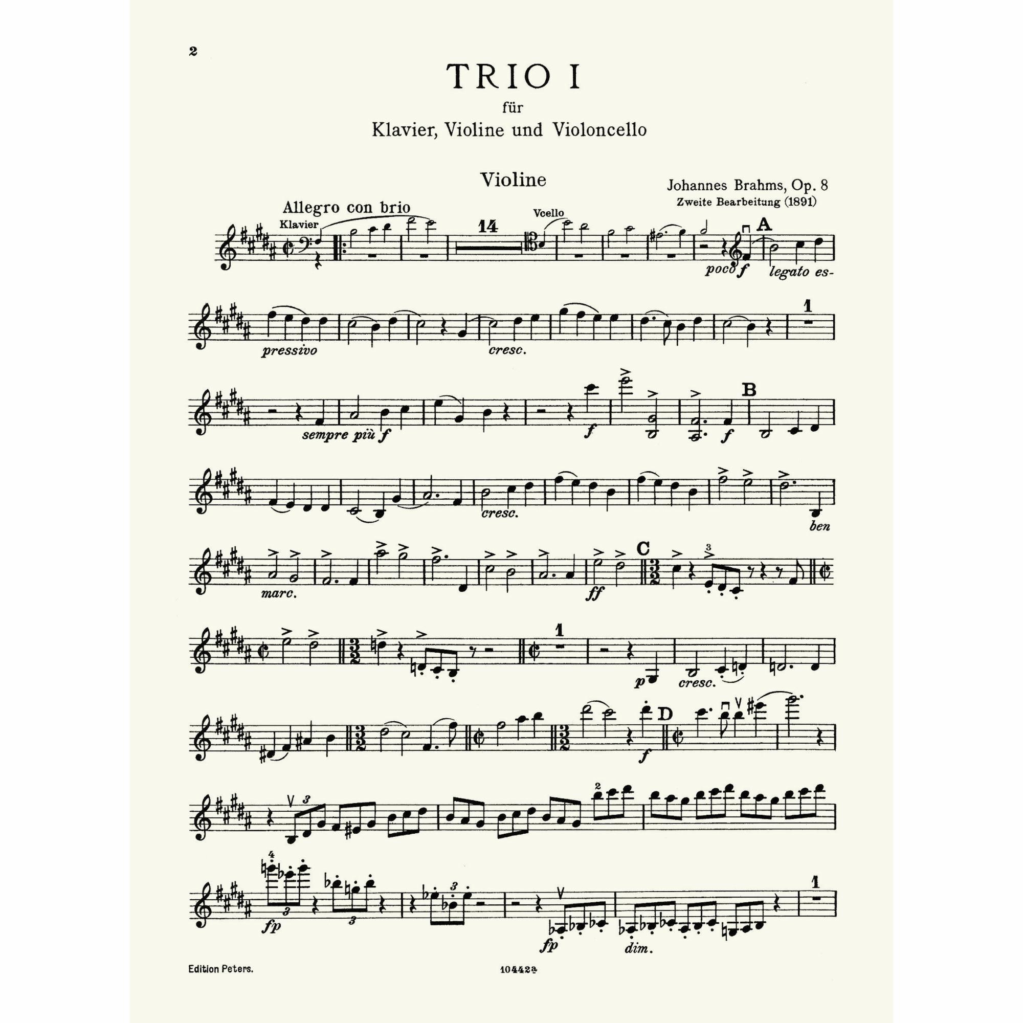 Sample: Violin Part