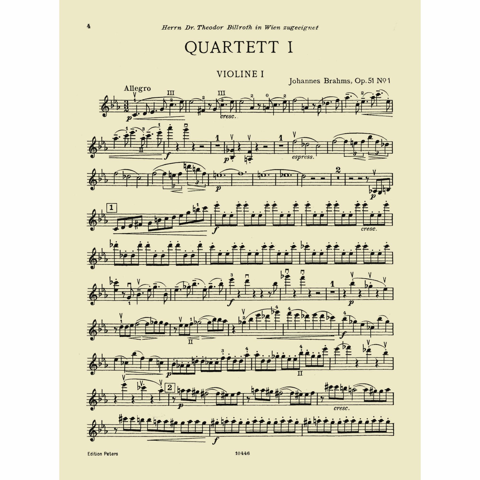 Sample: Violin I (Pg. 4)