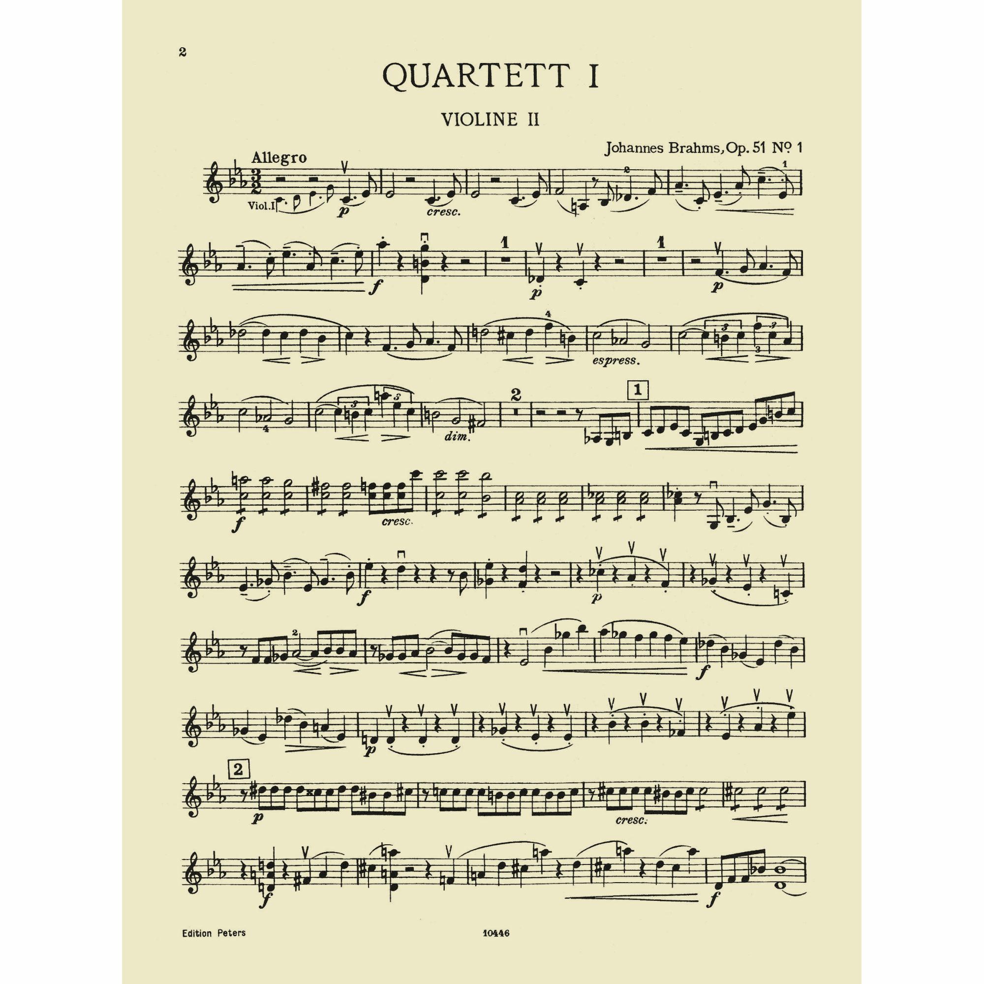 Sample: Violin II (Pg. 2)