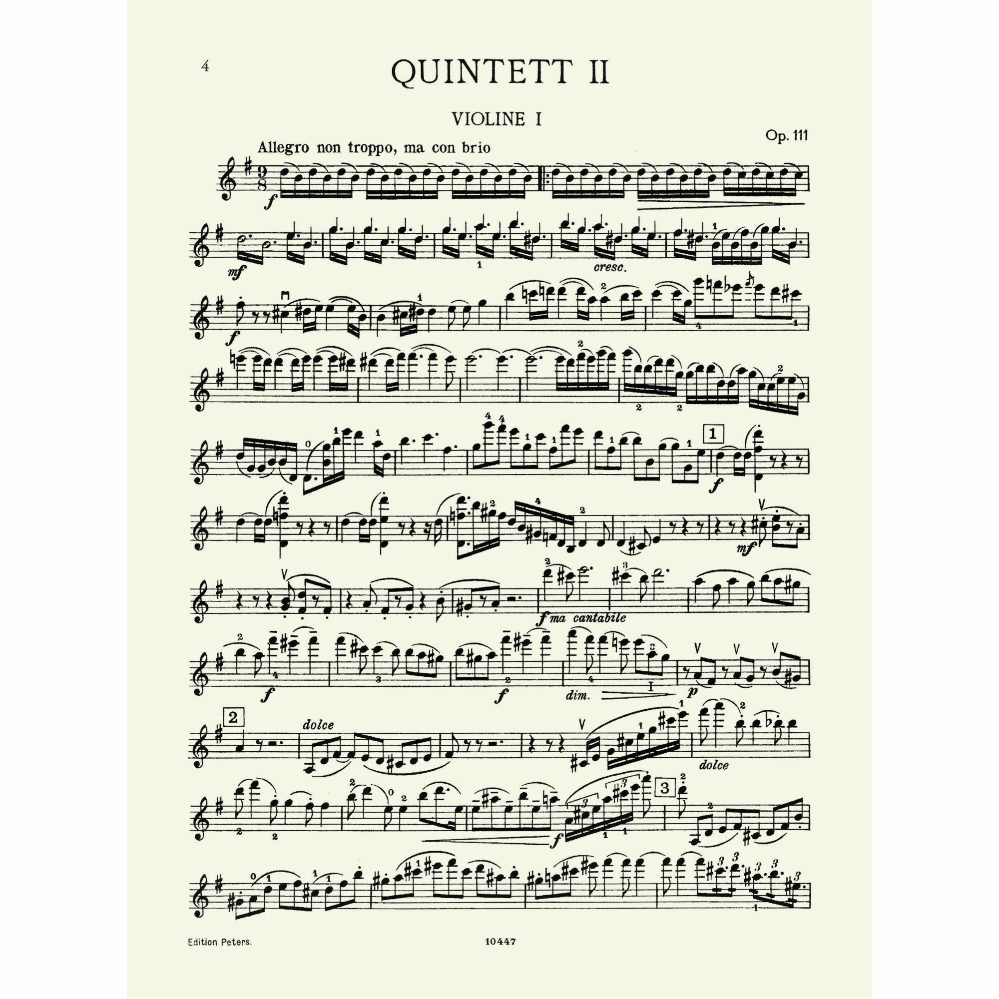 Sample: Violin I (Pg. 4)