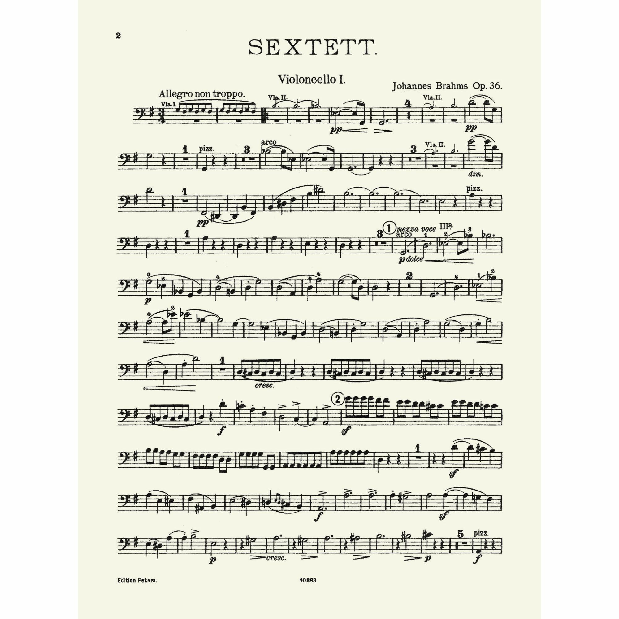 Sample: Cello I (Pg. 2)