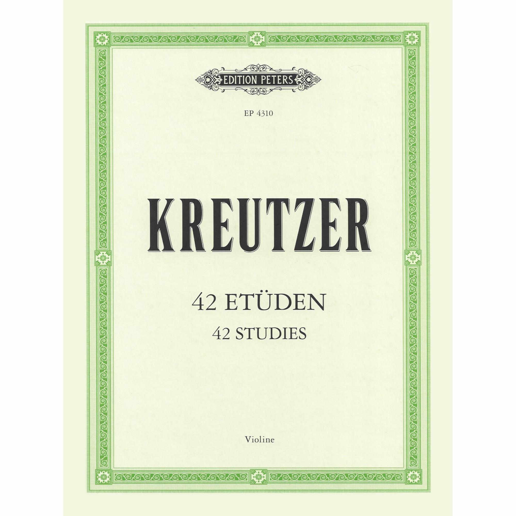 Kreutzer -- 42 Etudes for Violin