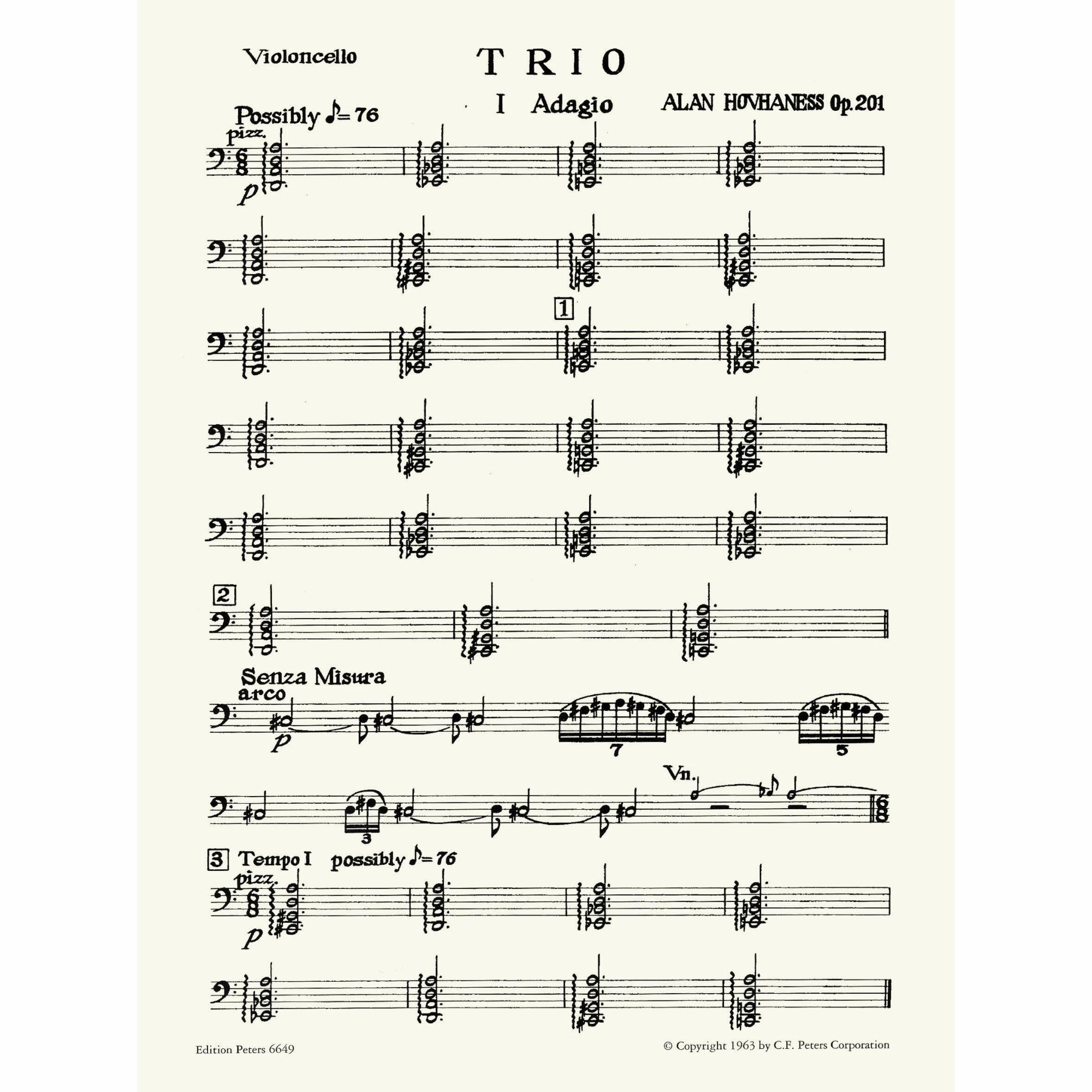 Sample: Cello (Pg. 1)