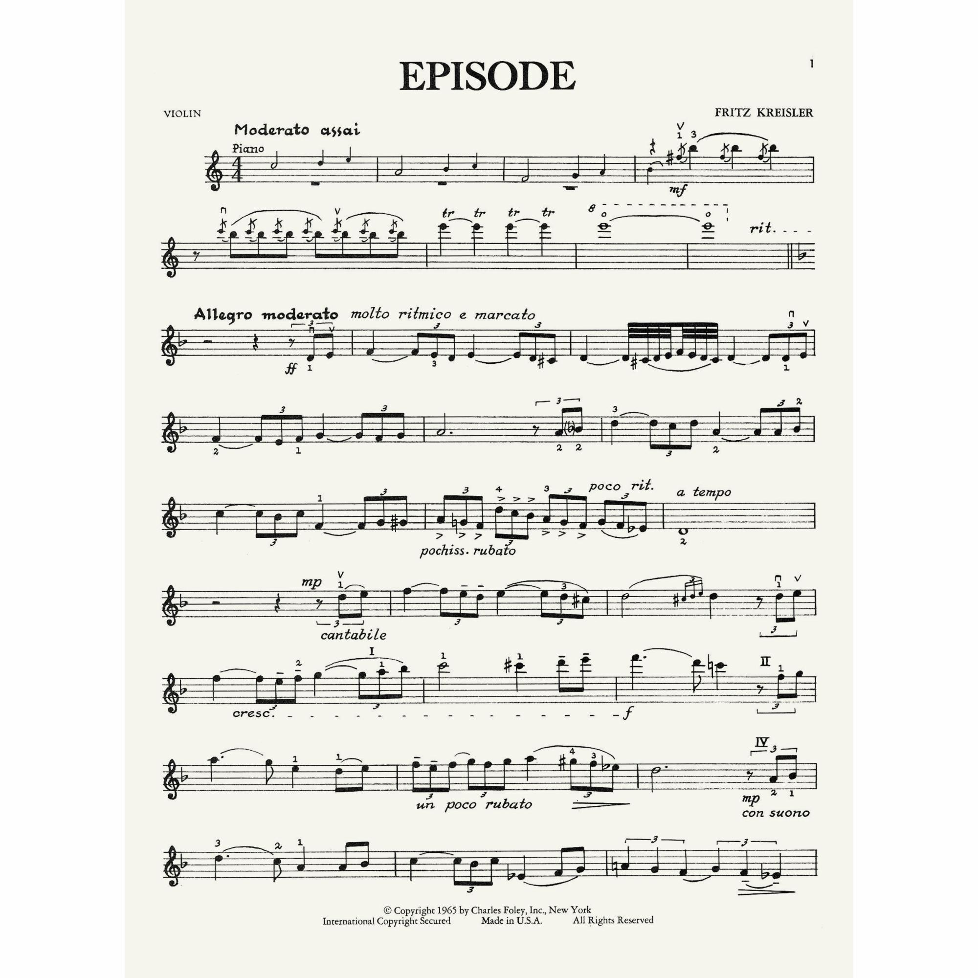 Sample: Violin Part