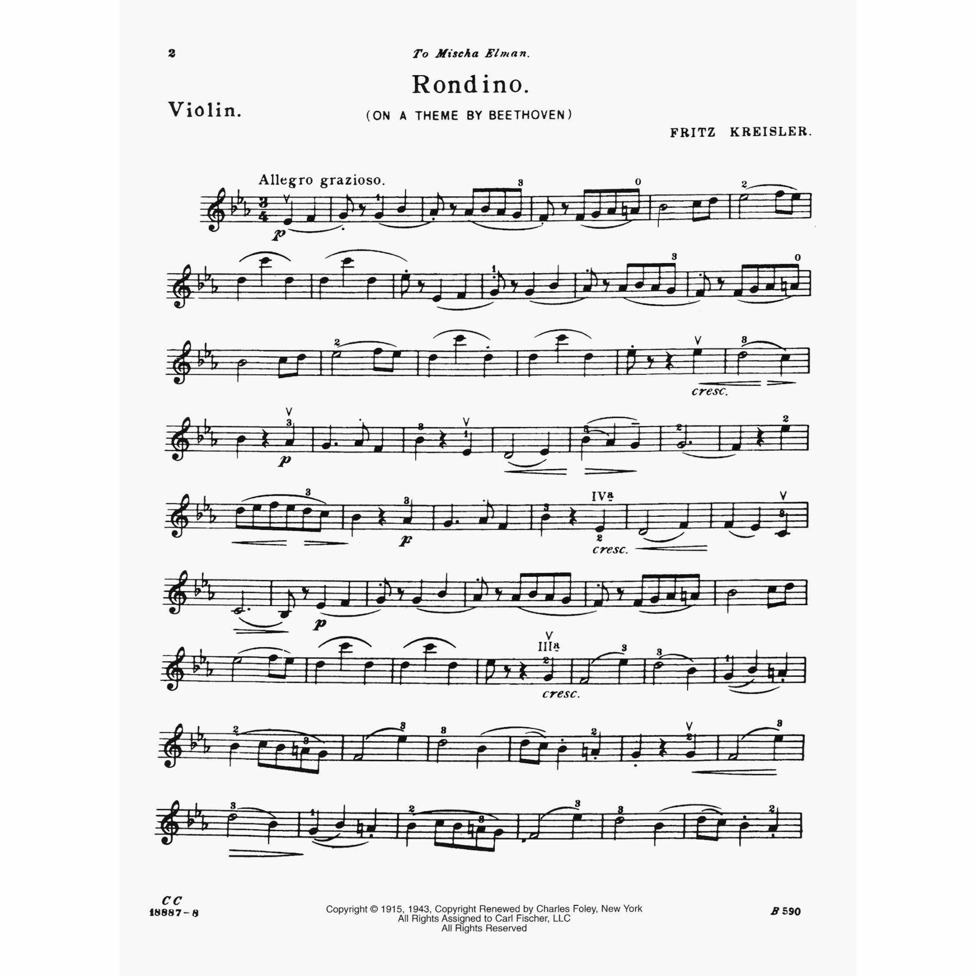 Sample: Violin Part