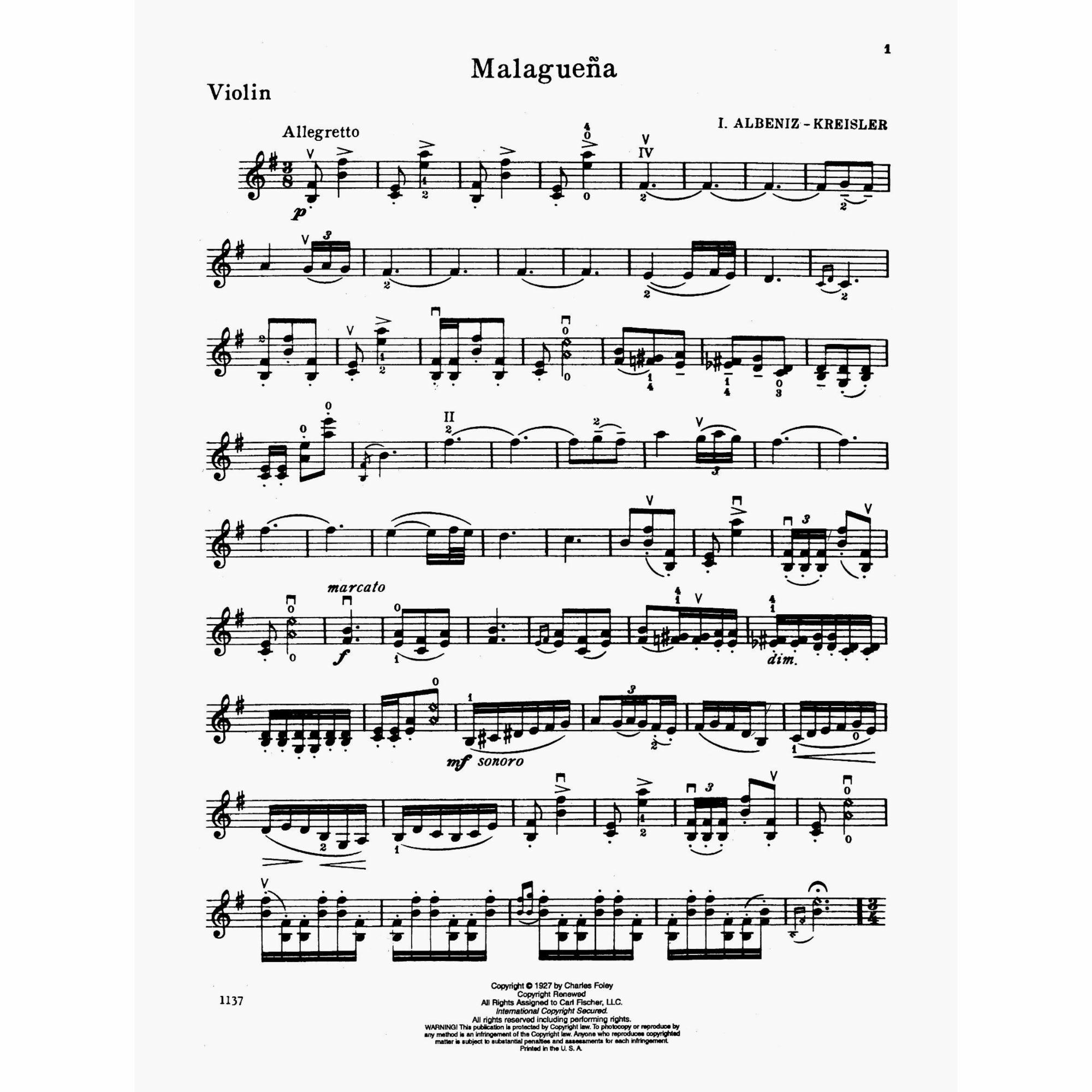 Sample: Violin Part