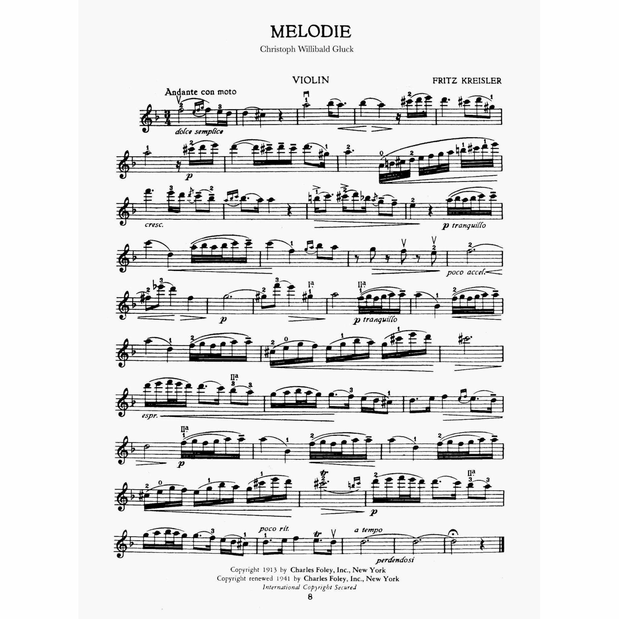 Sample: Violin Part