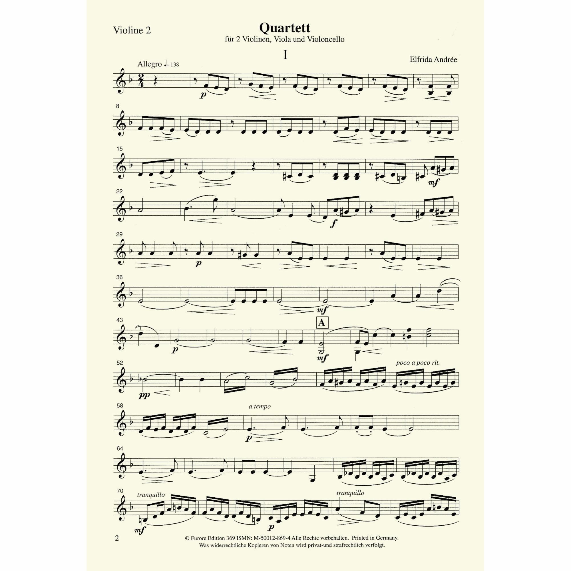 Sample: Violin II Part