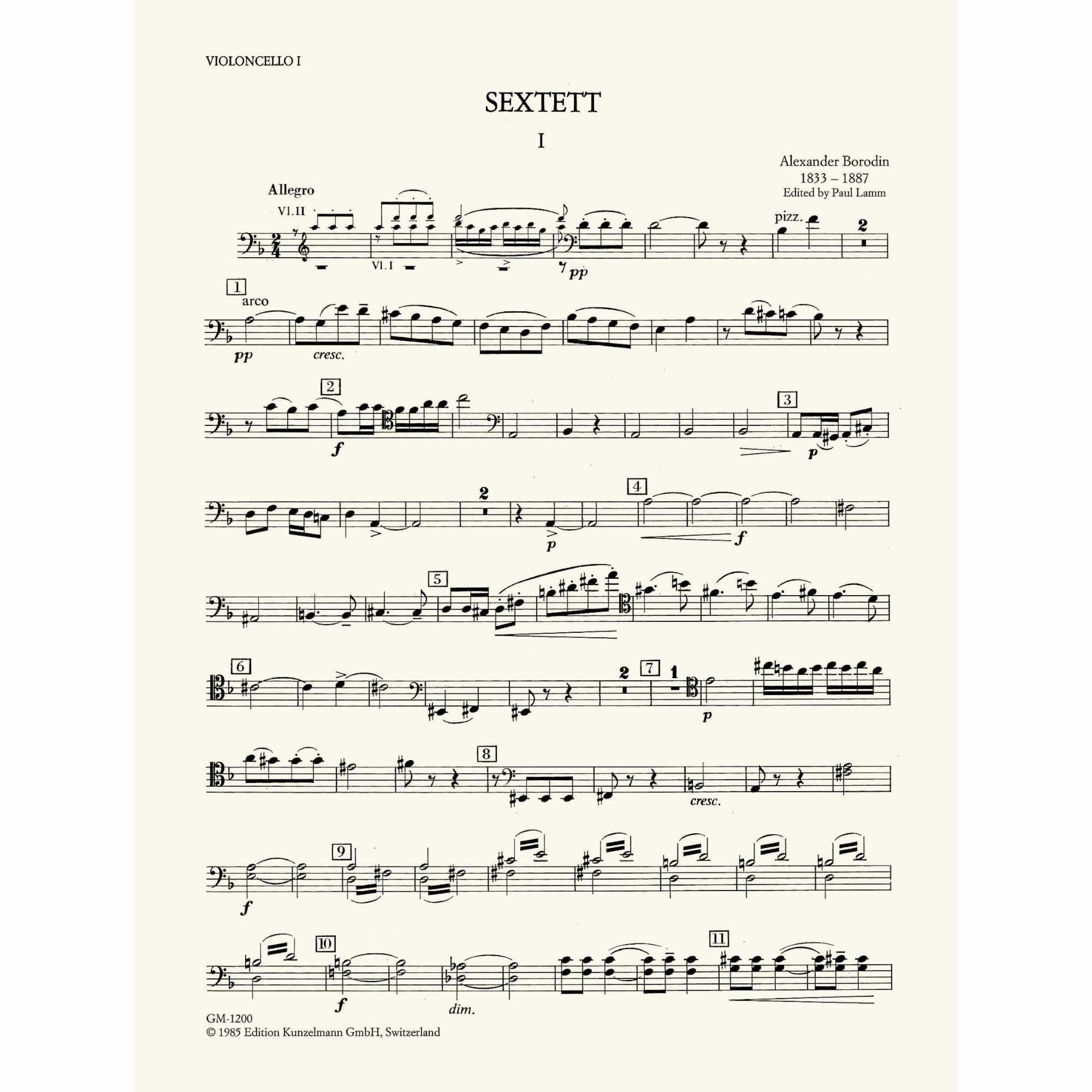 Sample: Cello I (Pg. 2)