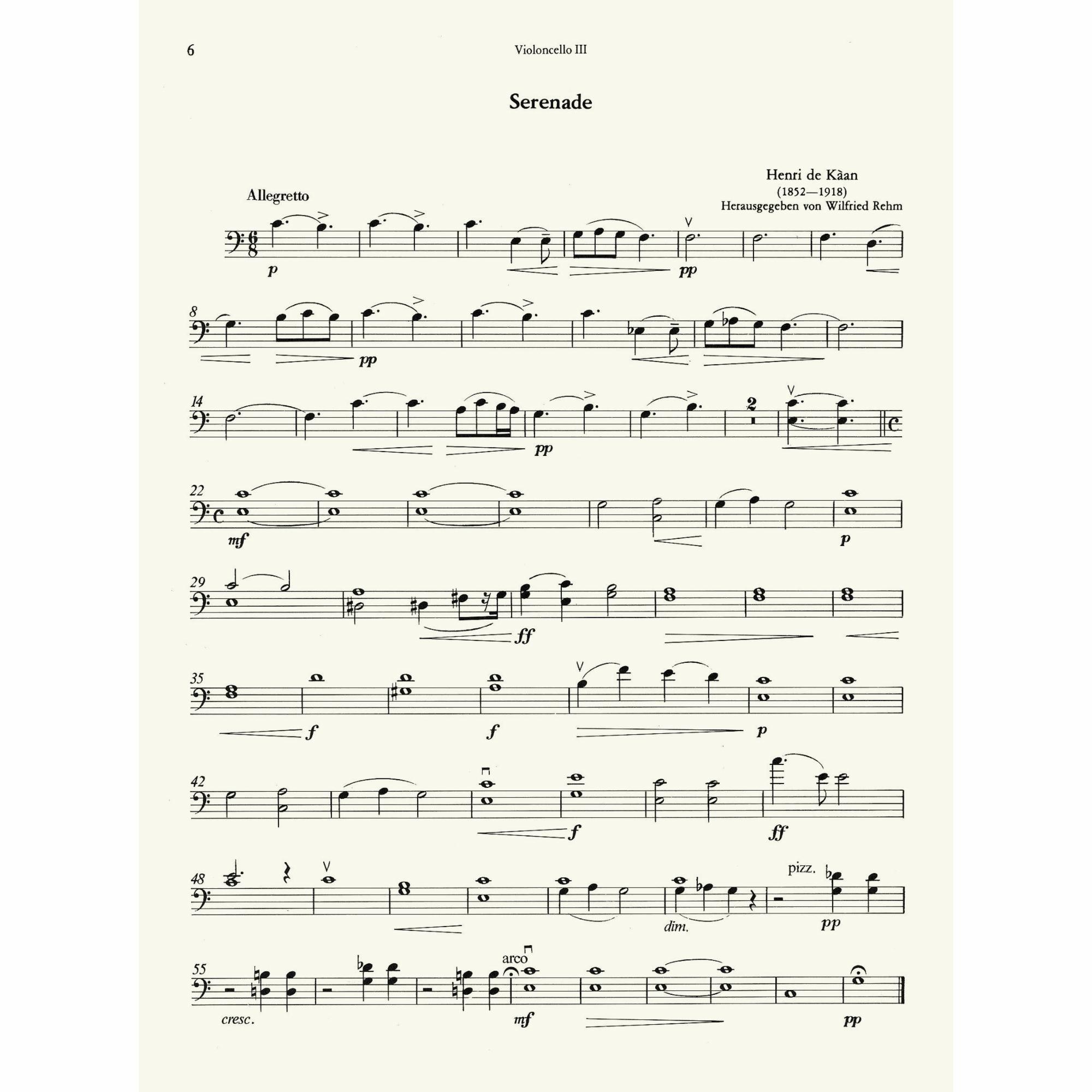 Sample: Cello III (Pg. 6)