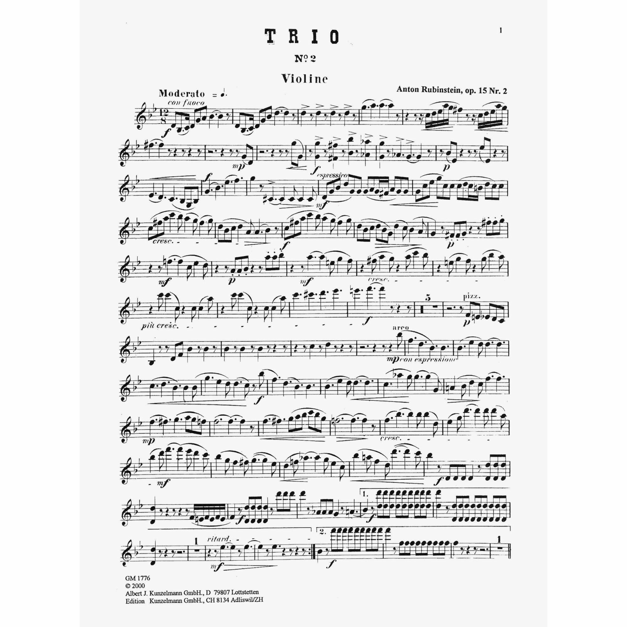 Sample: Violin (Pg. 1)