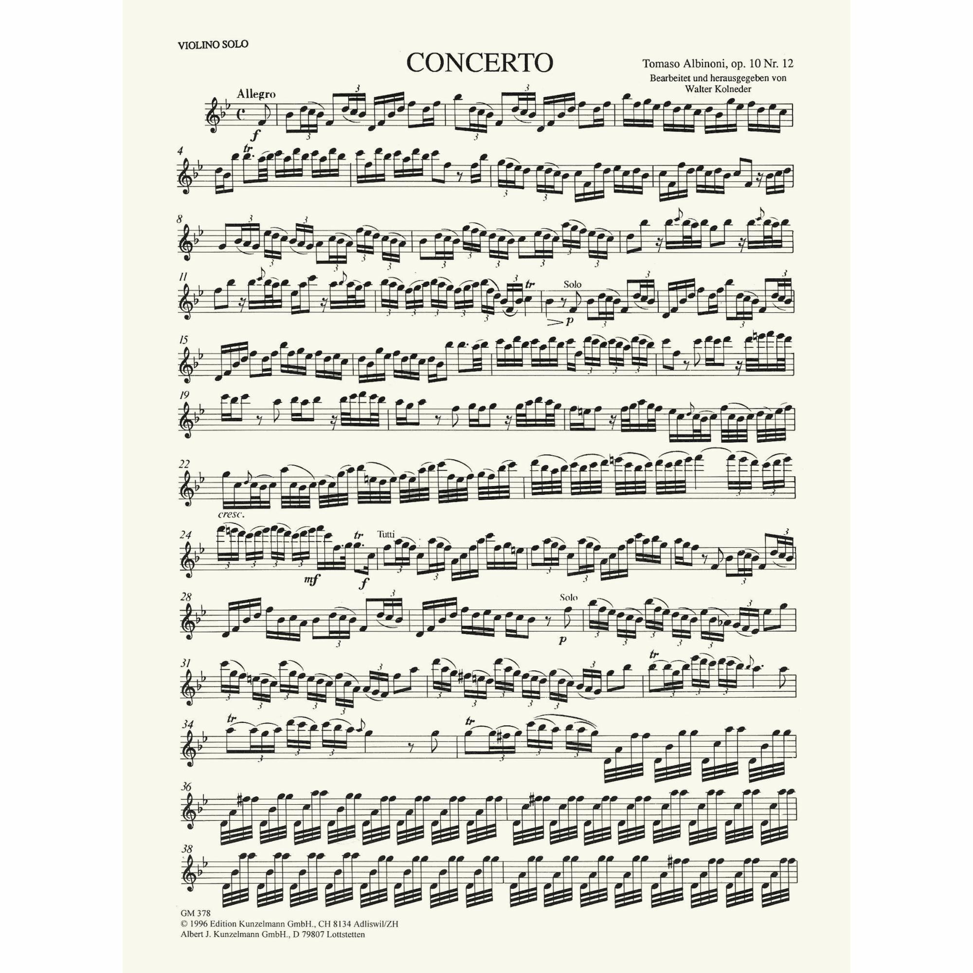 Sample: Violin (Pg. 1)