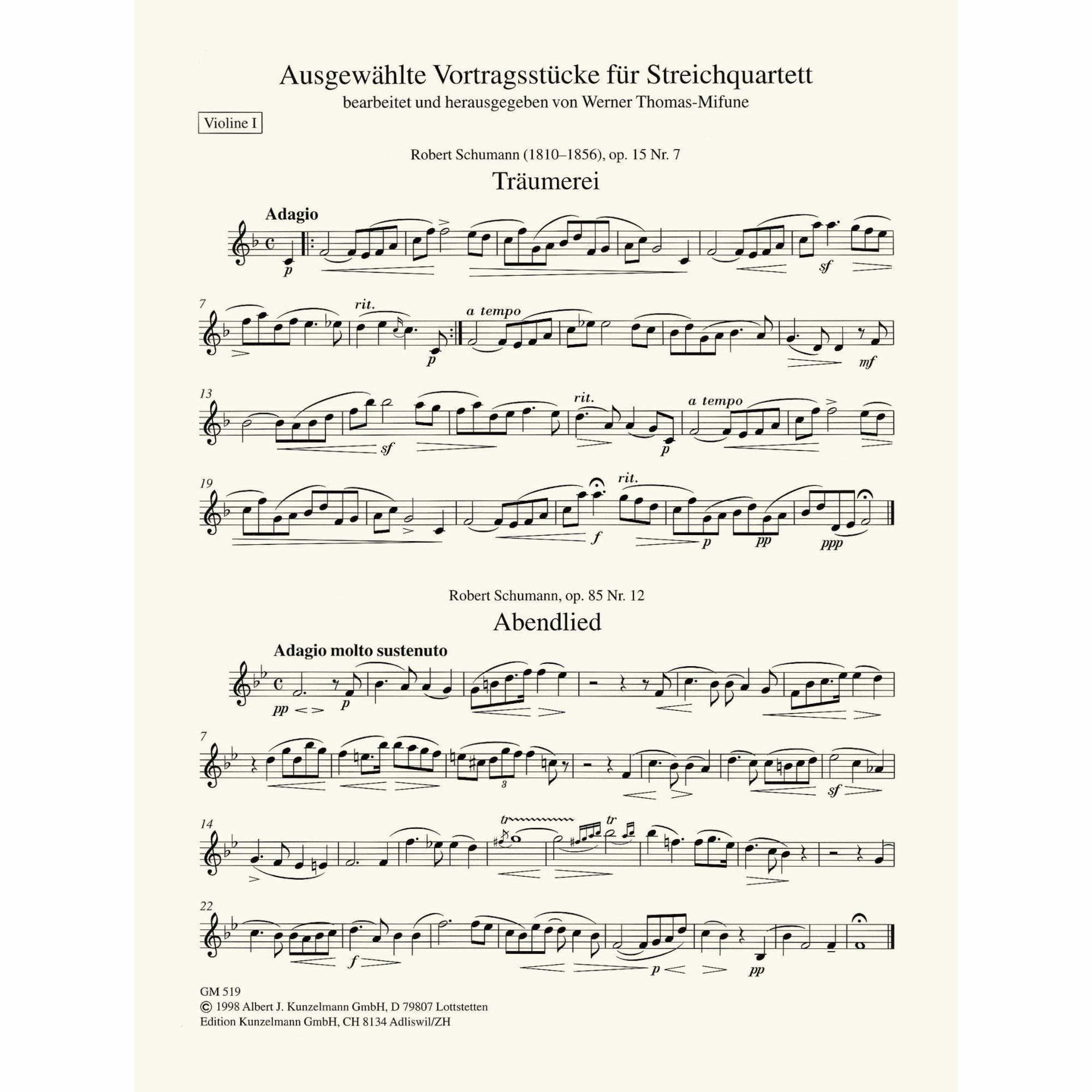 Sample: Violin I (Pg. 1)