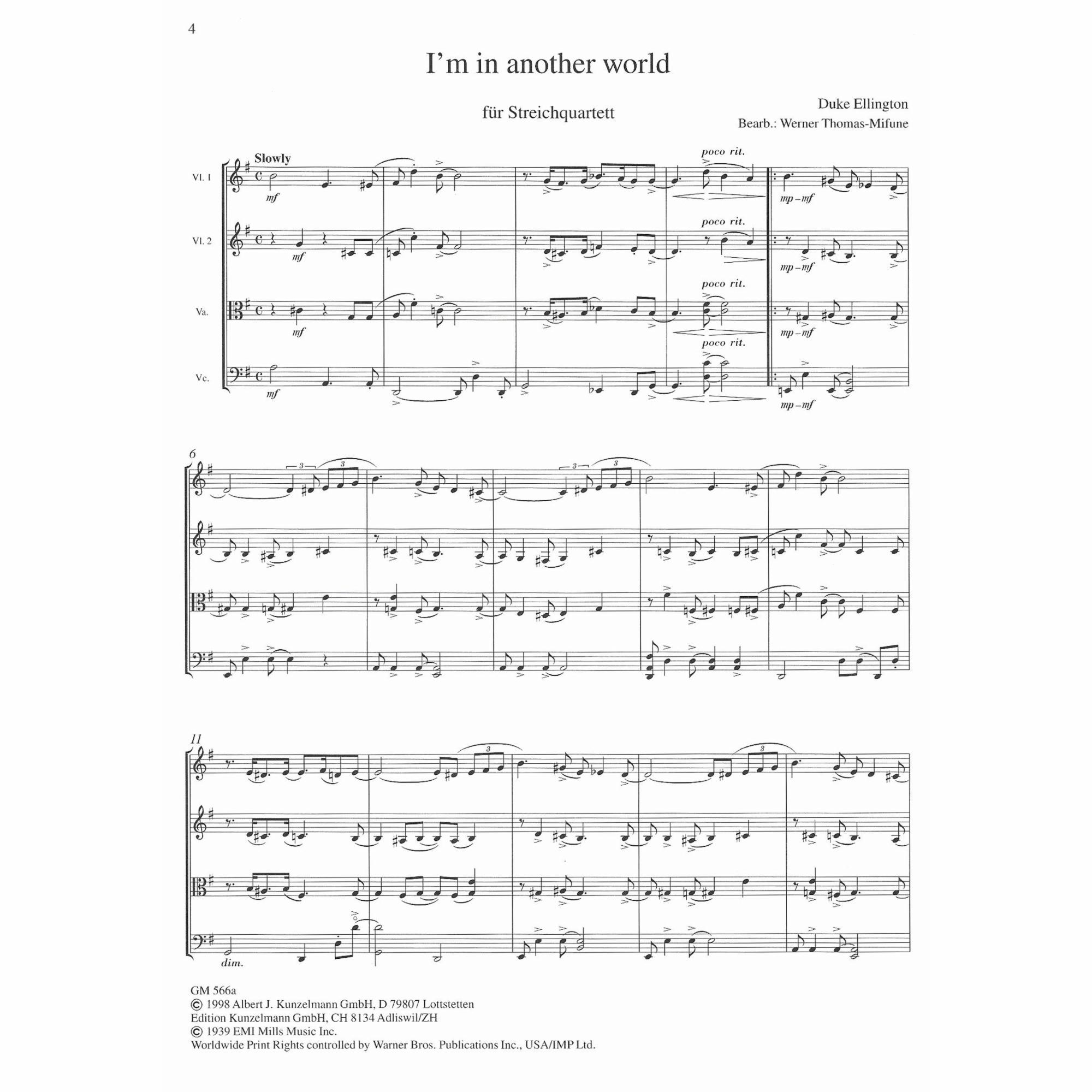 Sample: Vol. 1, Score (Pg. 4)