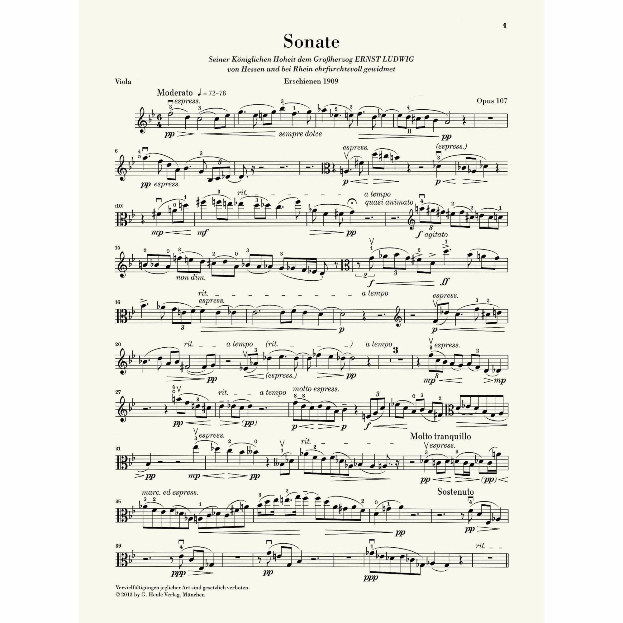 Sample: Marked Viola Part