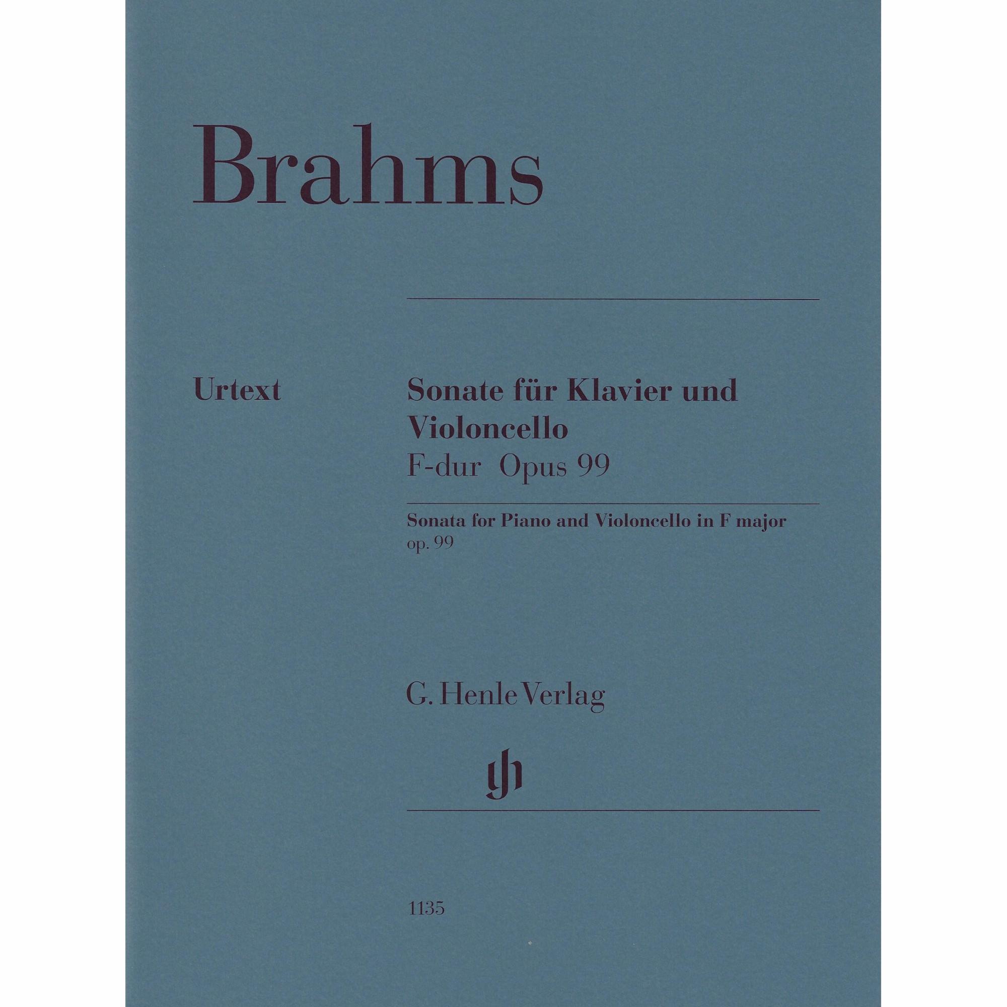 Brahms -- Sonata in F Major, Op. 99 for Cello and Piano