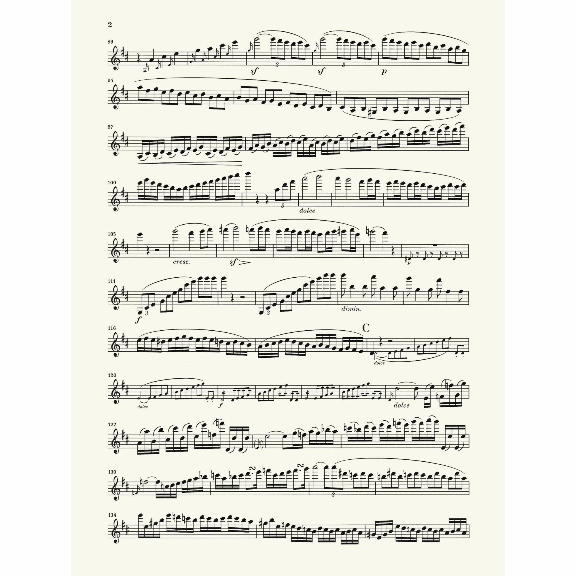 Sample: Urtext Violin (Pg. 2)