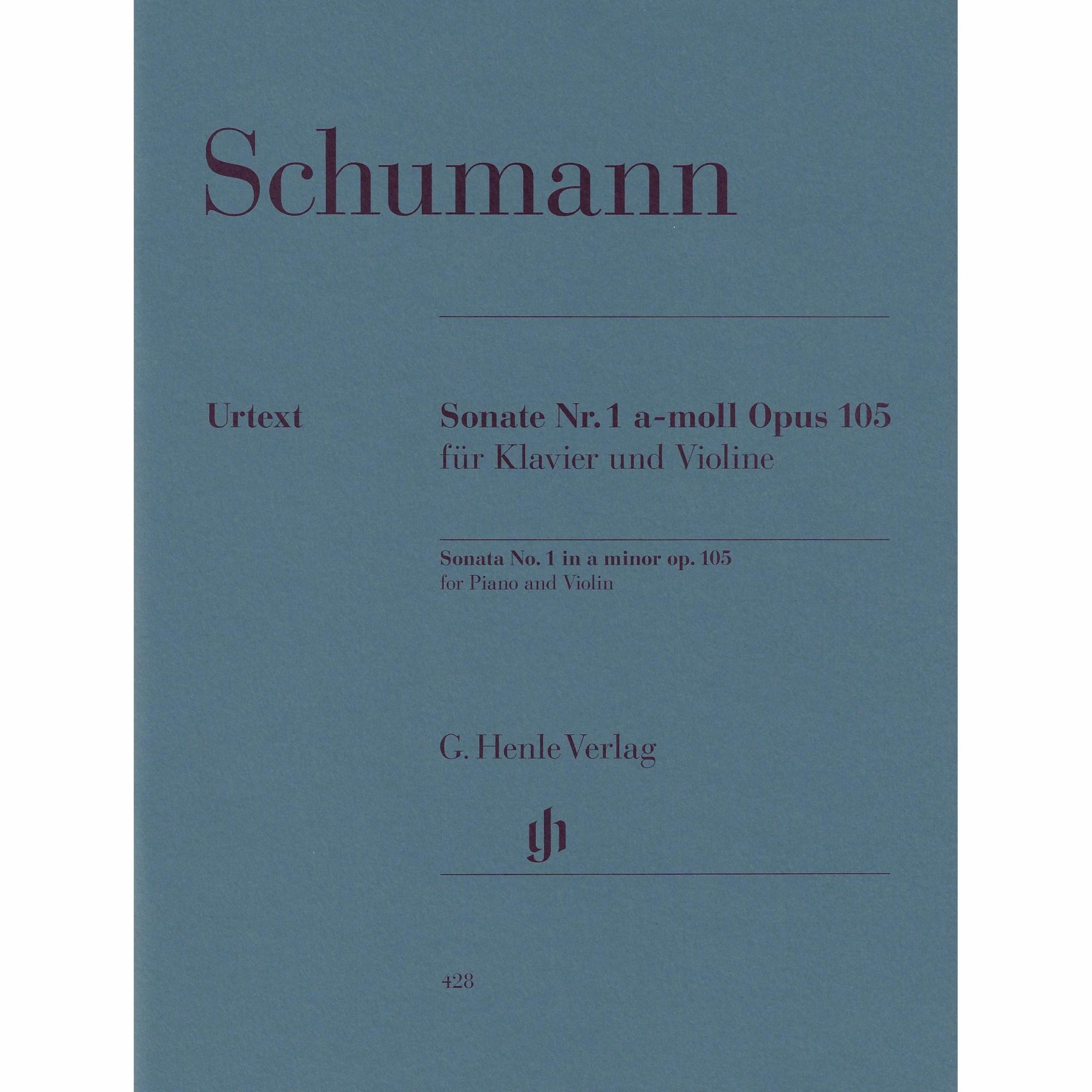 Schumann -- Sonata No. 1 in A Minor, Op. 105 for Violin and Piano