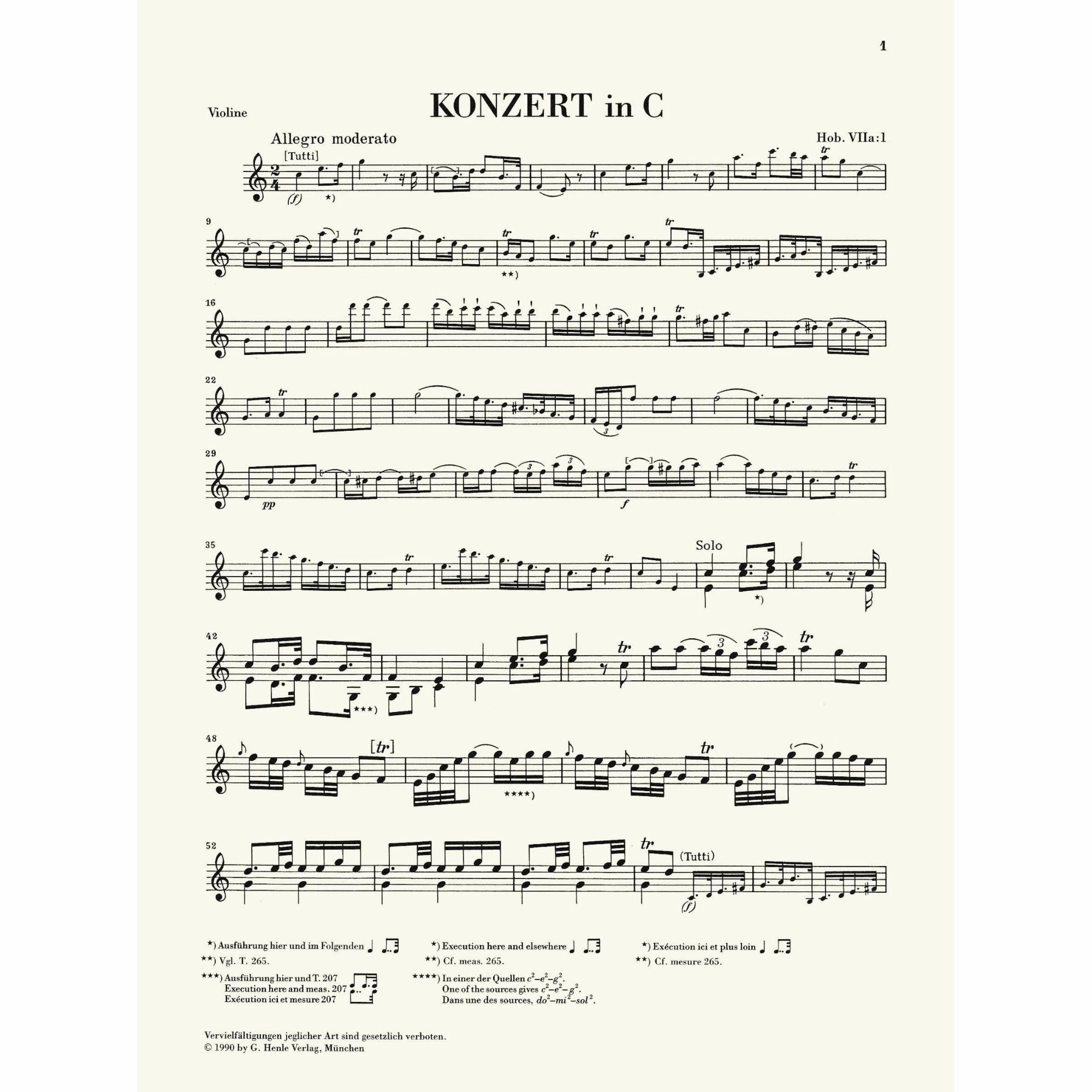 Sample: Urtext Violin Part