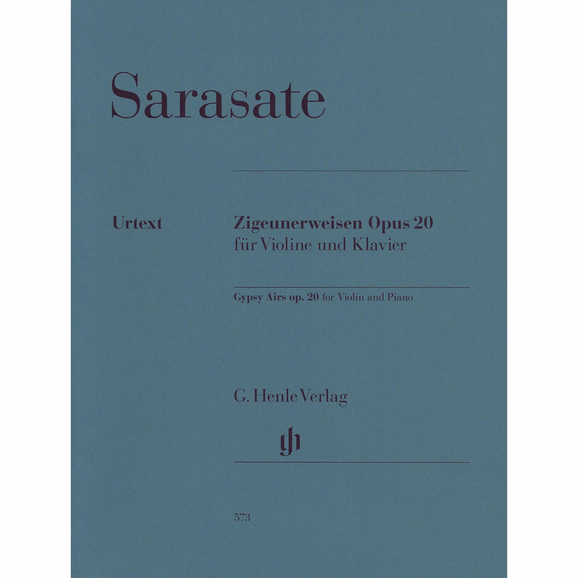 Sarasate -- Zigeunerweisen, Op. 20 for Violin and Piano