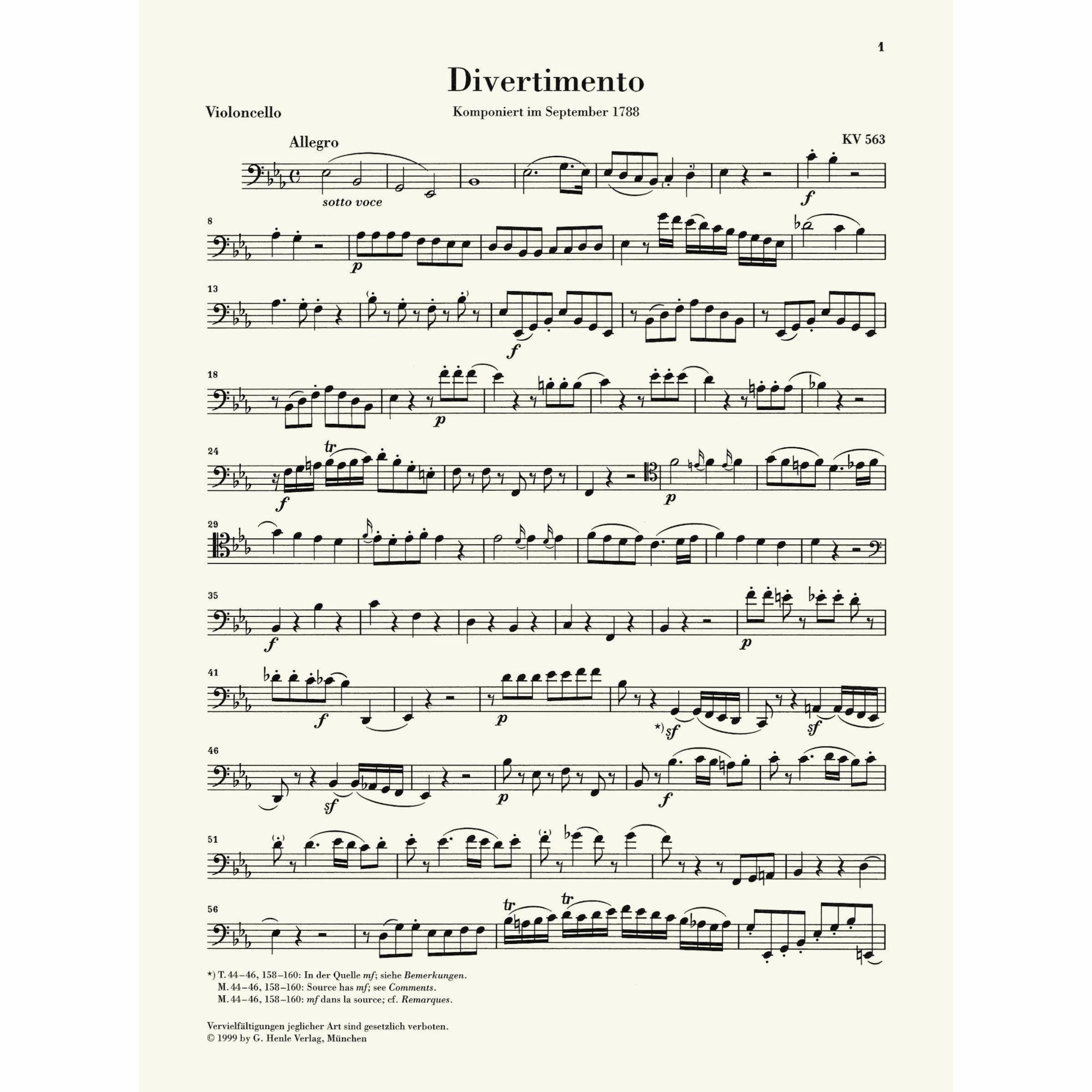 Sample: Cello (Pg. 1)