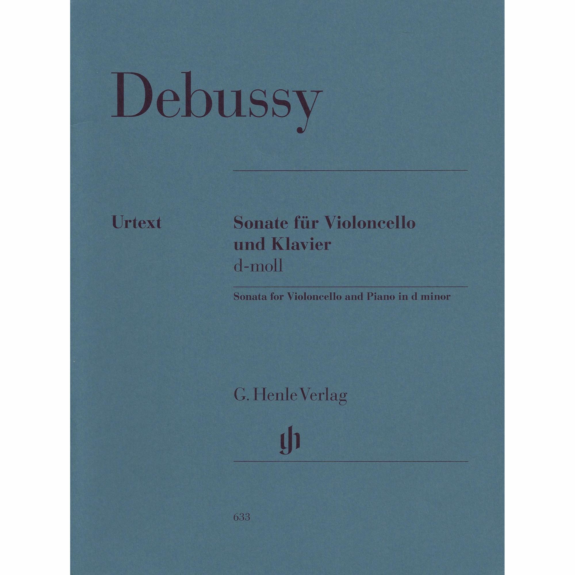 Debussy -- Sonata in D minor for Cello and Piano