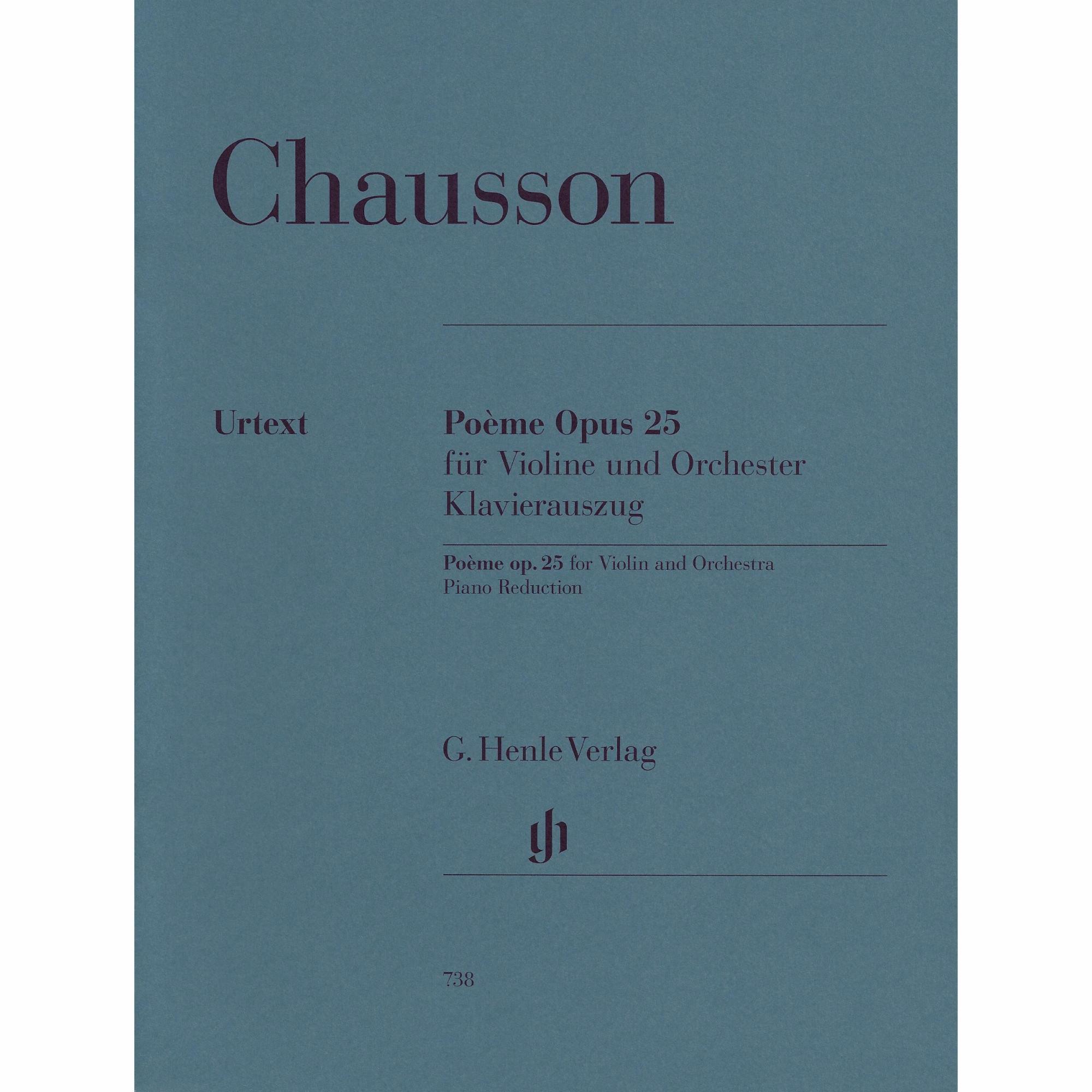 Chausson -- Poeme, Op. 25 for Violin and Piano