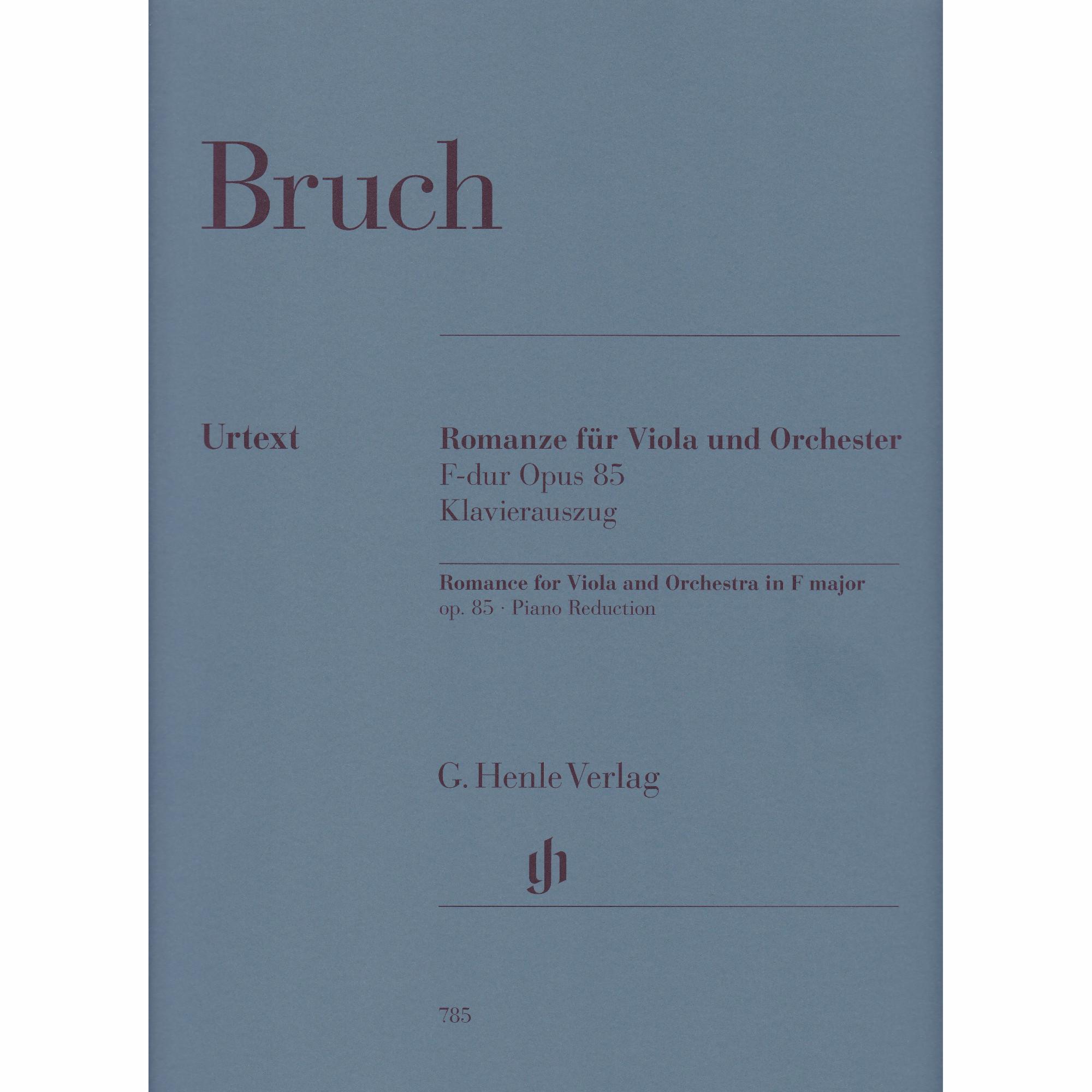 Bruch -- Romance in F Major, Op. 85 for Viola and Piano