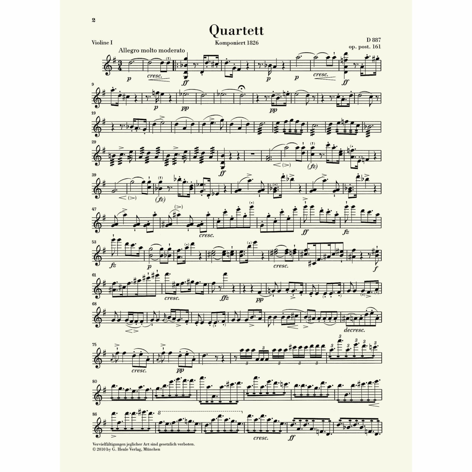 Sample: Violin I (Pg. 2)