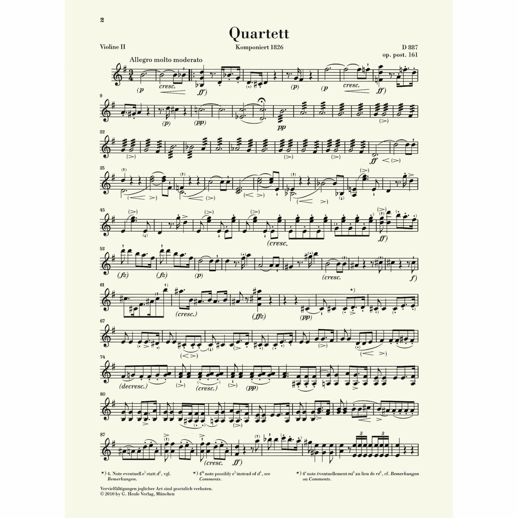 Sample: Violin II (Pg. 2)