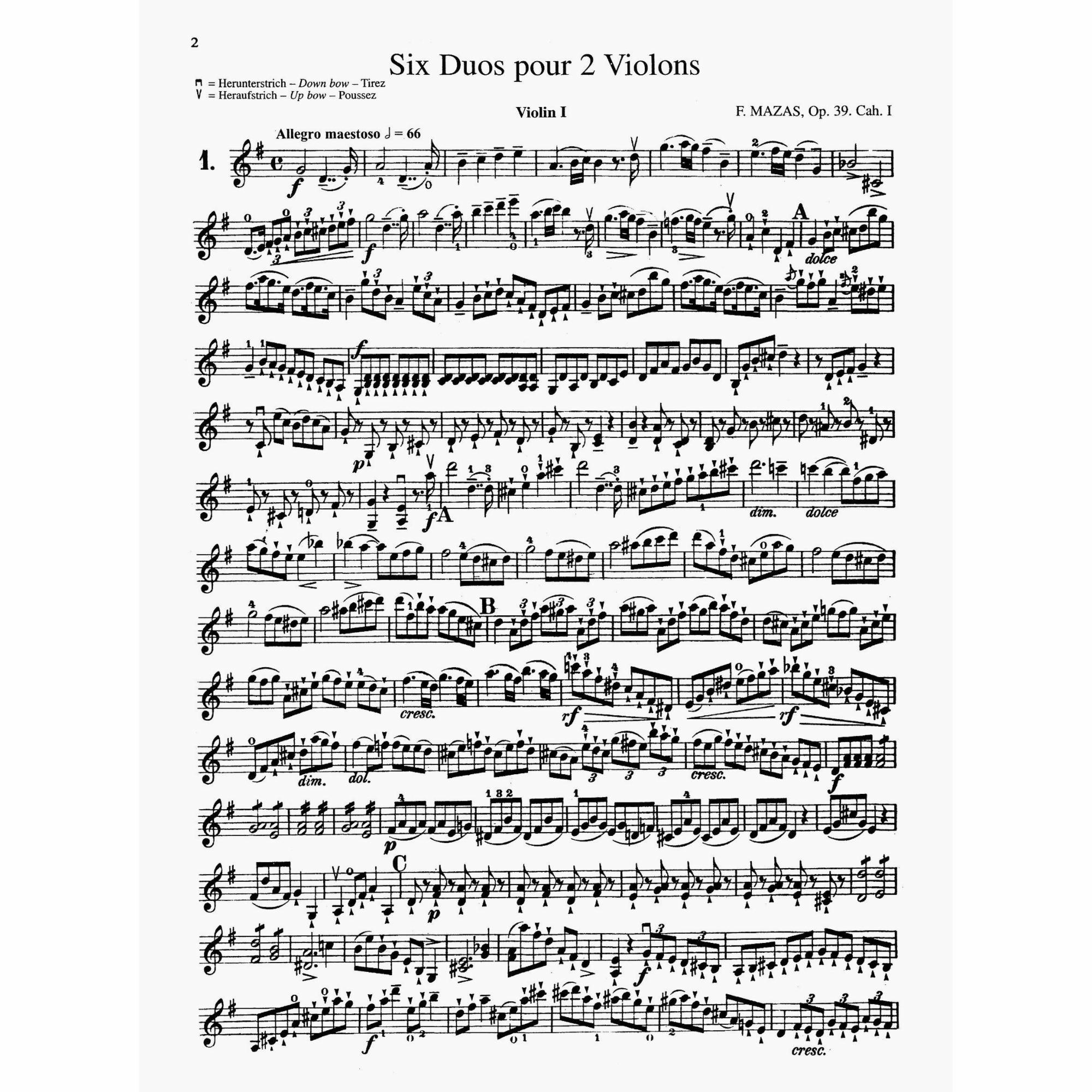 Sample: Violin I (Pg. 2)