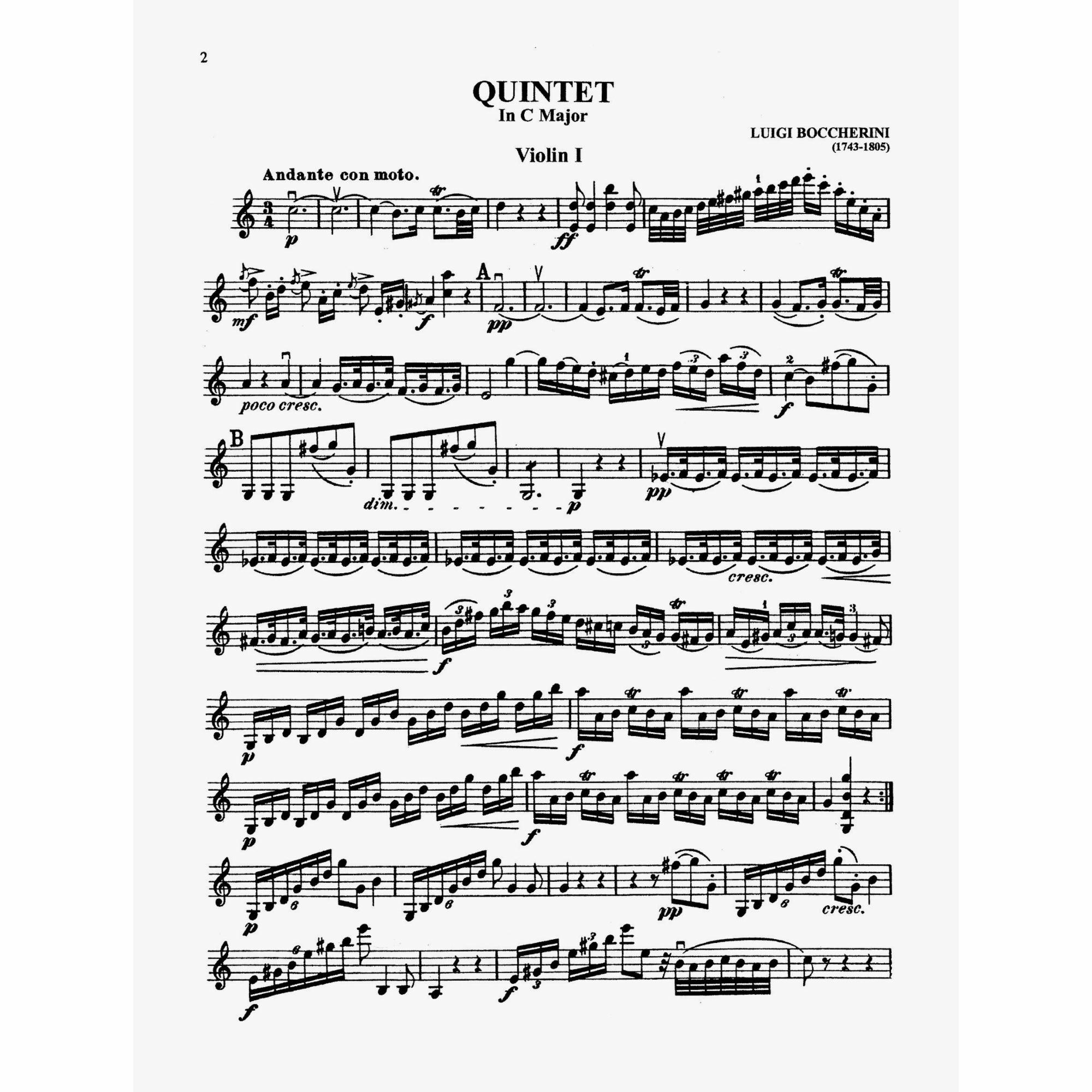 Sample: Violin I (Pg. 2)