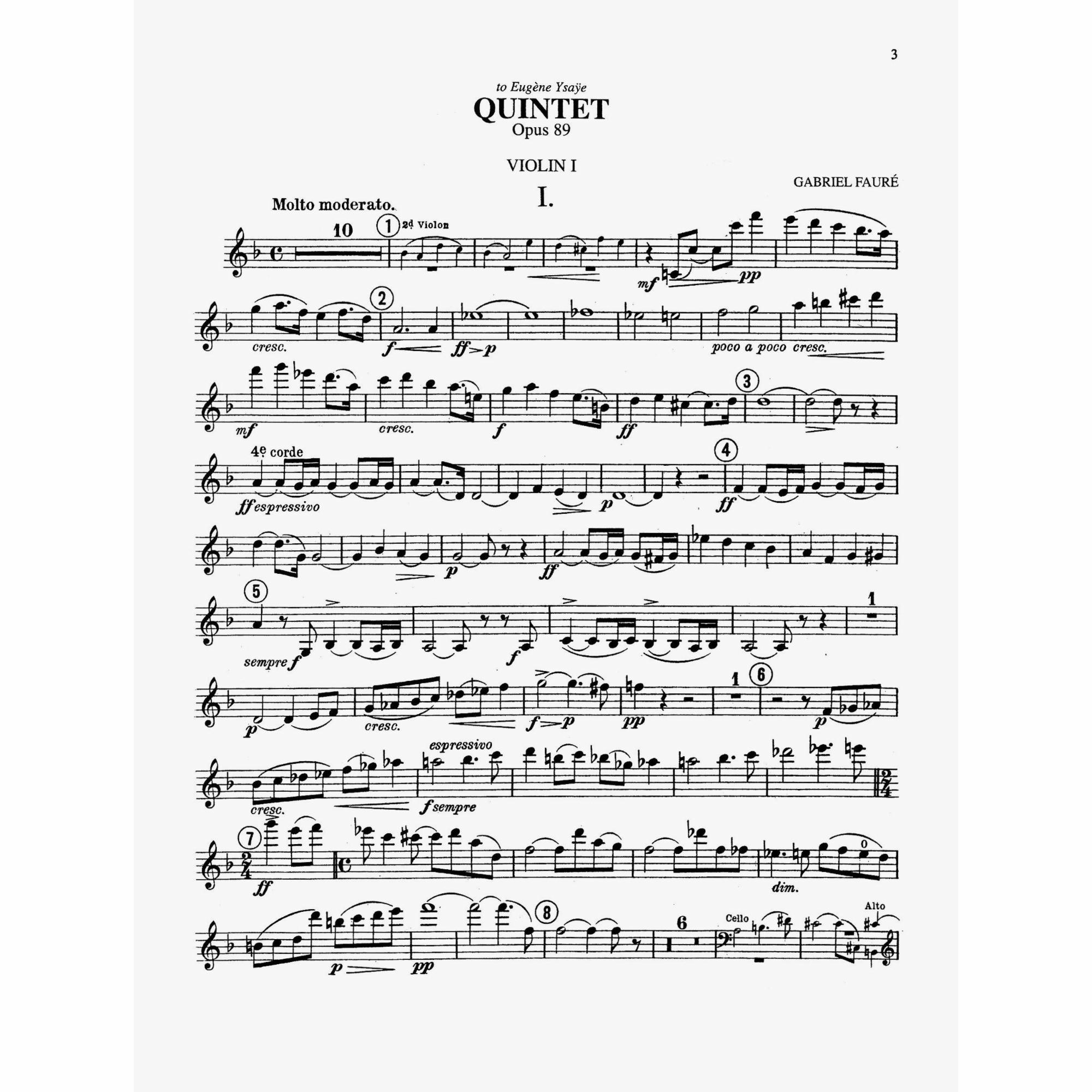 Sample: Violin I (Pg. 3)